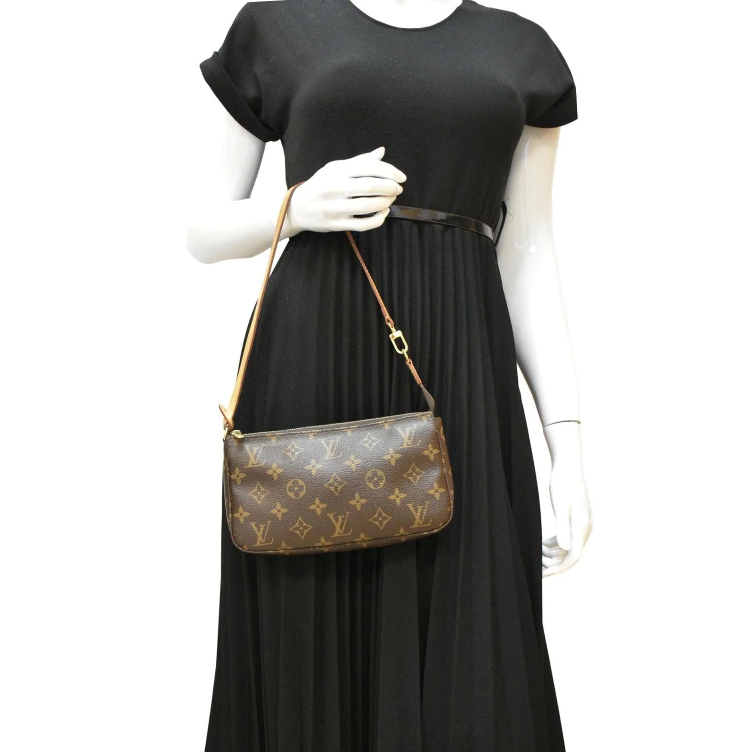 LOUIS VUITTON Pochette Accessoires Monogram Canvas Pouch Brown - Image 2