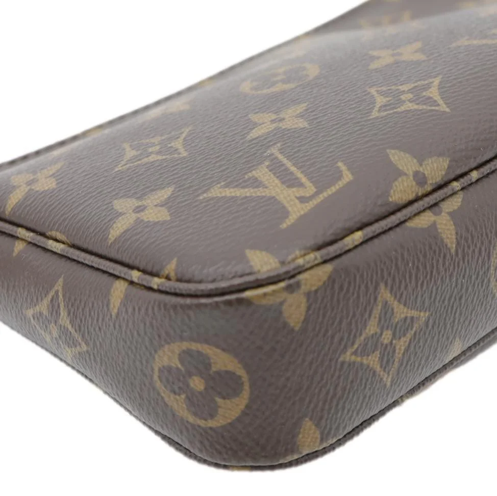 LOUIS VUITTON Pochette Accessoires Monogram Canvas Pouch Brown - Image 10