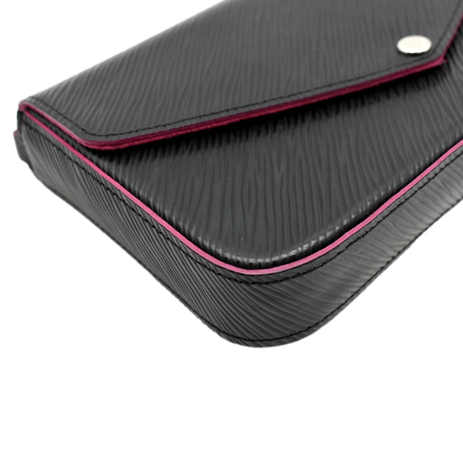 LOUIS VUITTON Felicie Epi Leather Pochette Crossbody Bag Black - Image 6