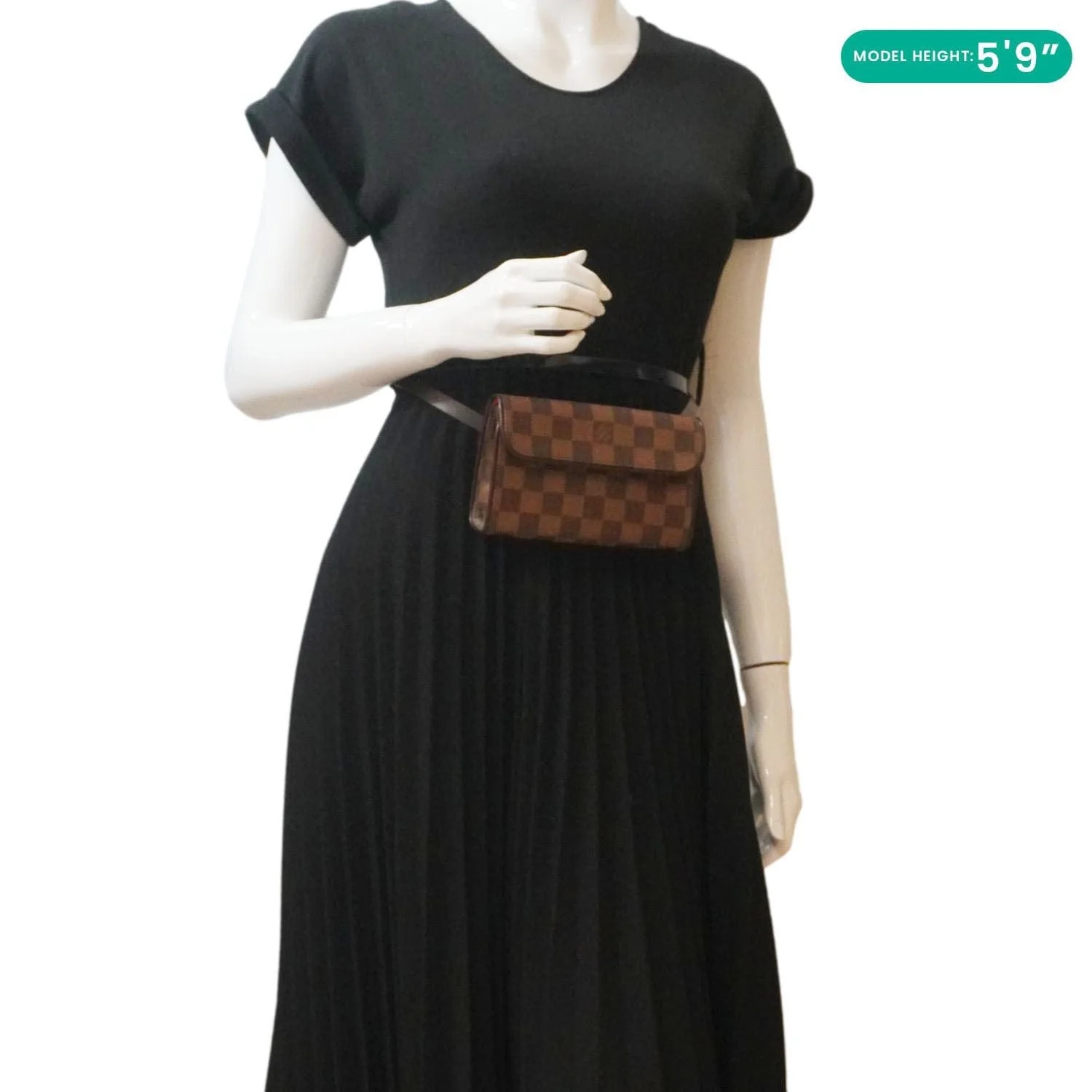 LOUIS VUITTON Pochette Florentine Damier Ebene Waist Bag Brown - Image 2