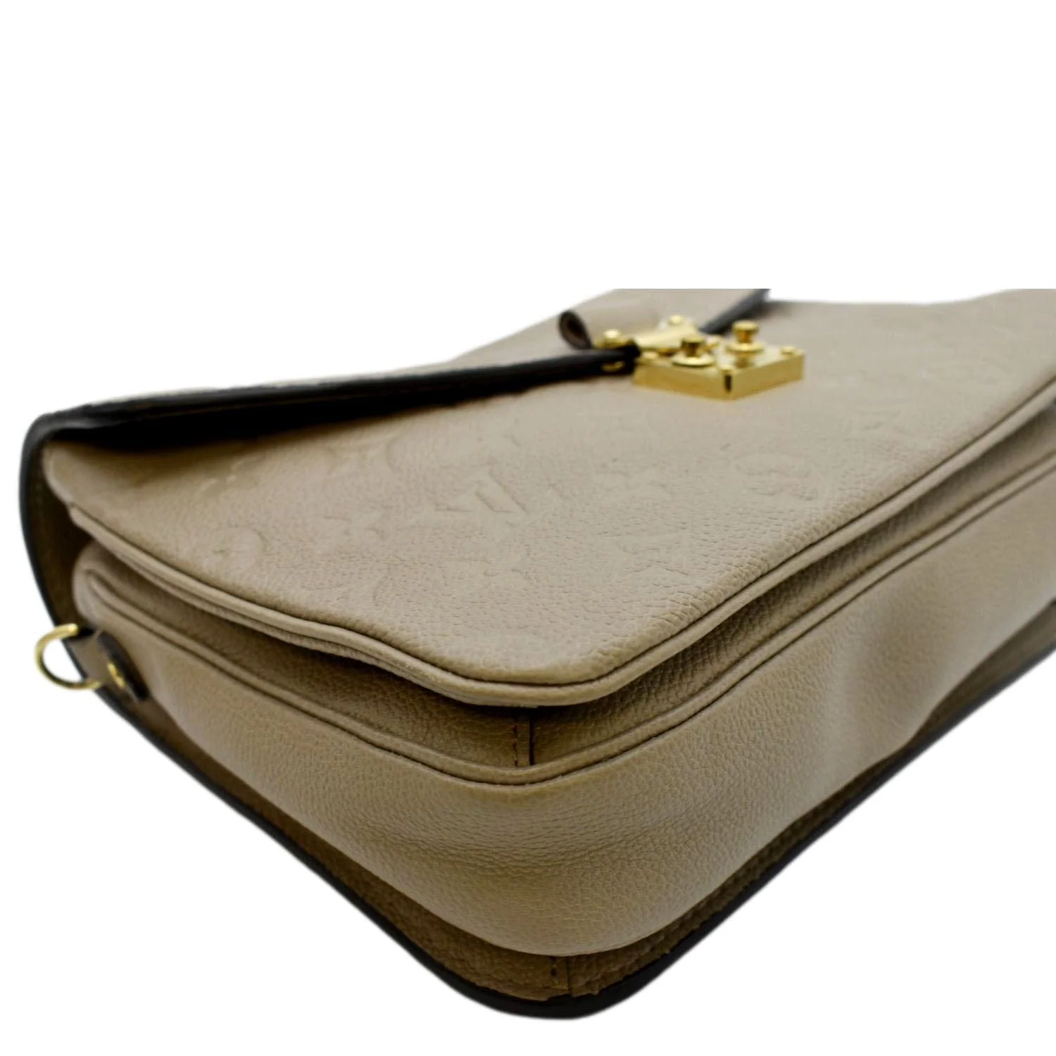 LOUIS VUITTON Women Metis Pochette Empreinte Leather Crossbody Bag Taupe - Image 8