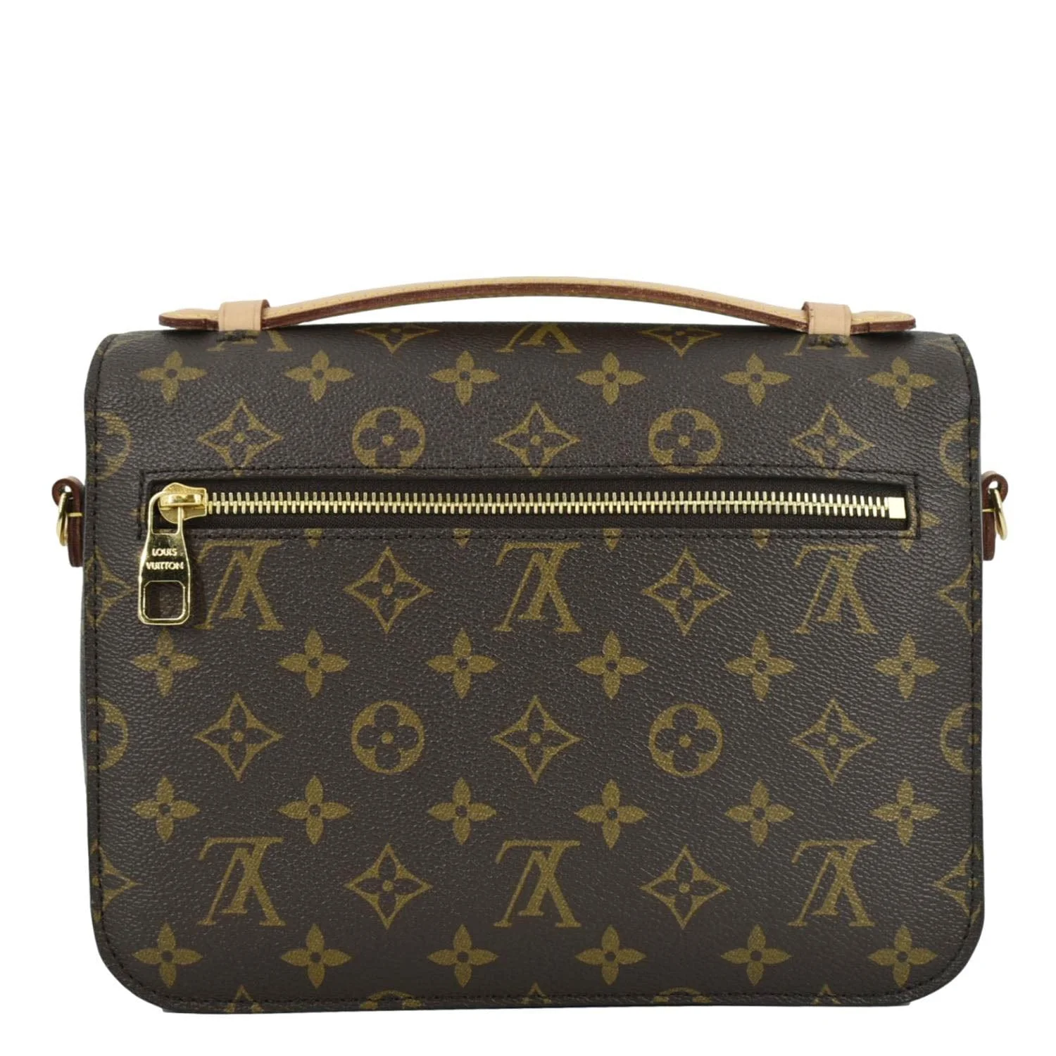 LOUIS VUITTON Metis Pochette Monogram Canvas Crossbody Bag Brown - Image 4