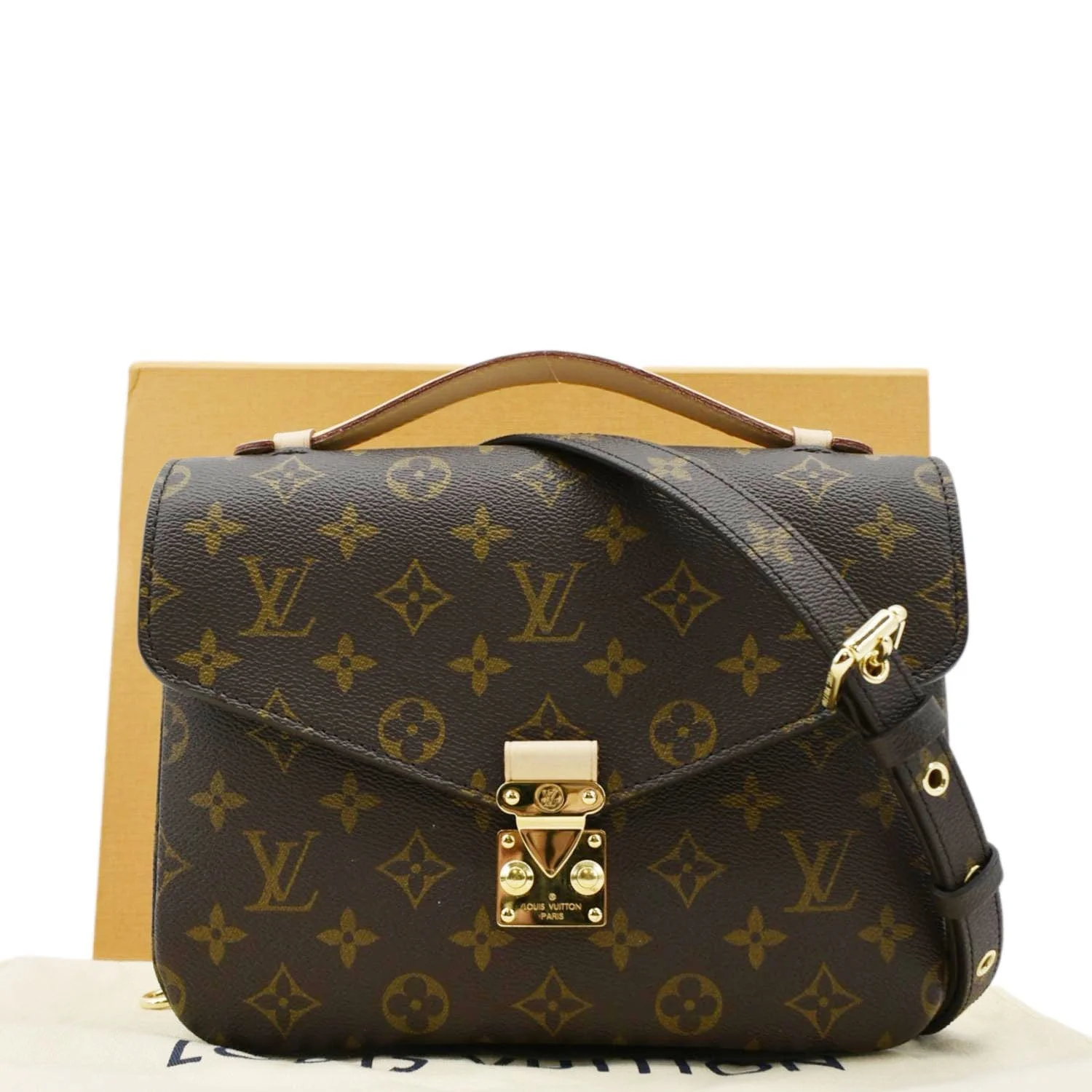 LOUIS VUITTON  Metis Pochette Monogram Canvas Crossbody Bag Brown - Image 3