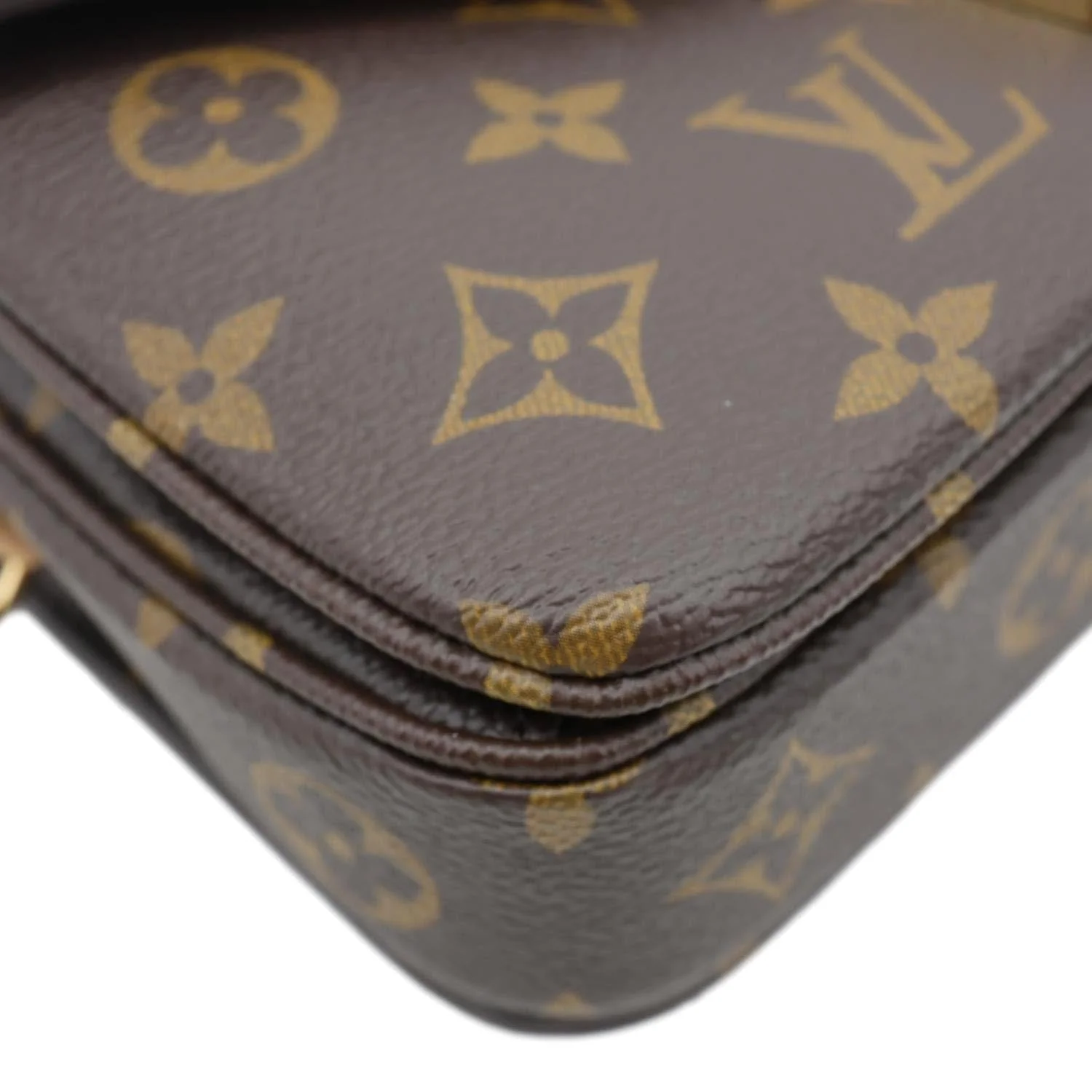 LOUIS VUITTON Metis East West Pochette Monogram Canvas Crossbody Bag Brown - Image 8