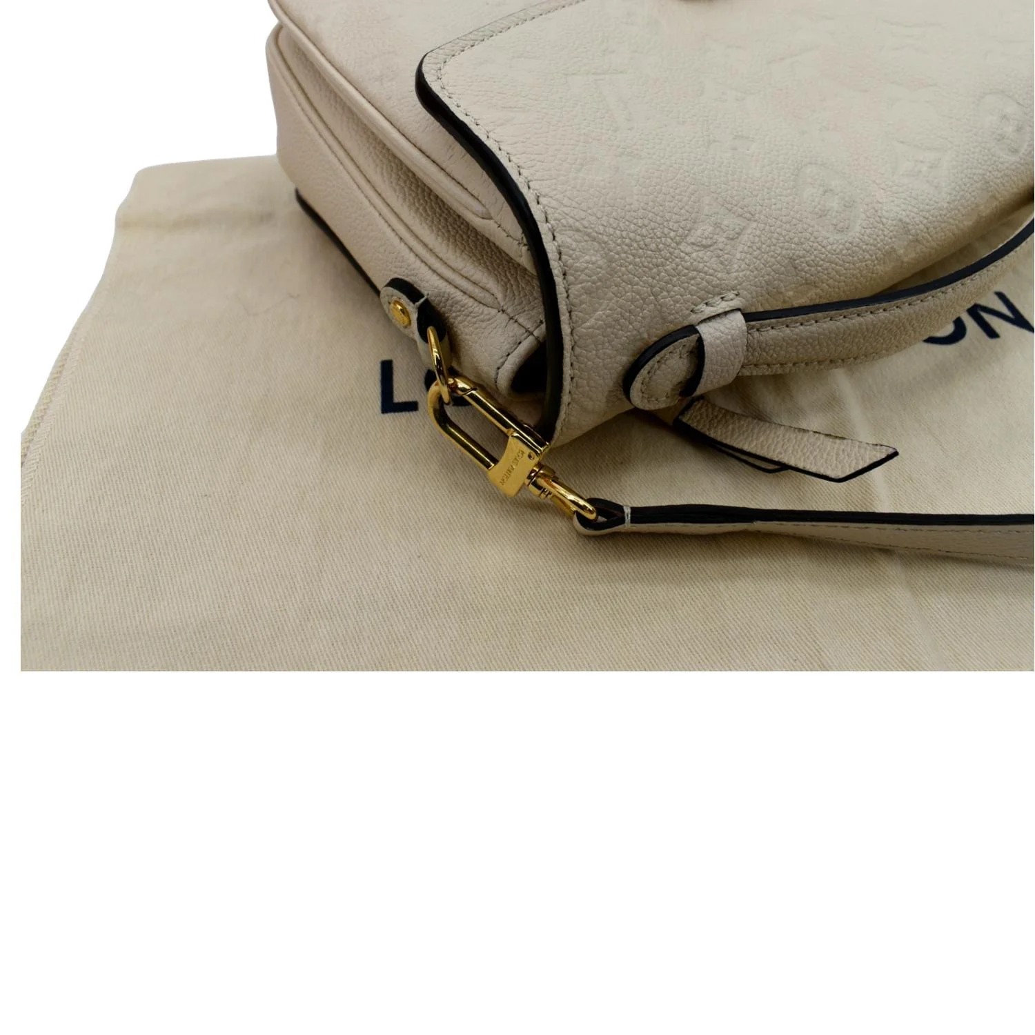 LOUIS VUITTON Metis Pochette Empreinte Leather Crossbody Bag Ivory - Image 6