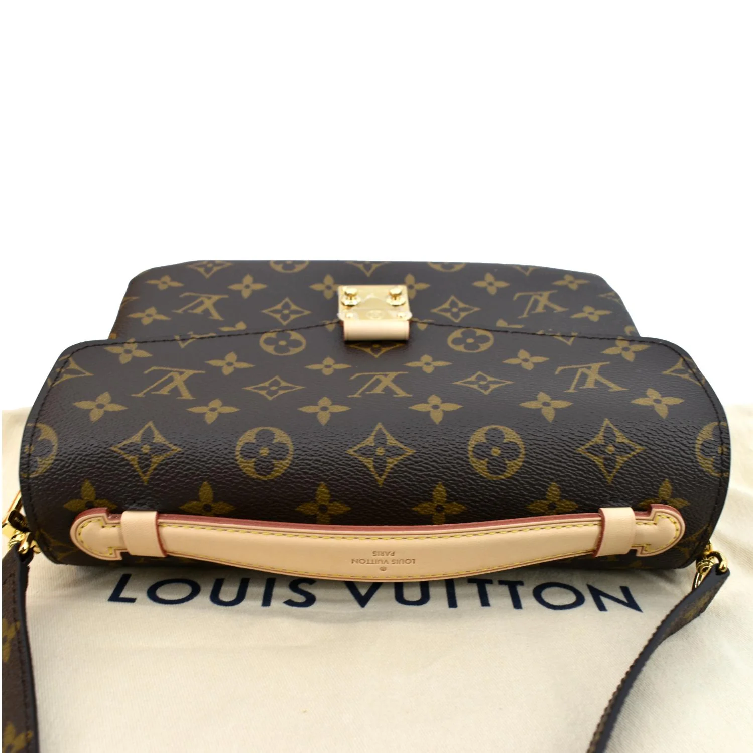 LOUIS VUITTON Metis Pochette Monogram Canvas Crossbody Bag Brown - Image 4