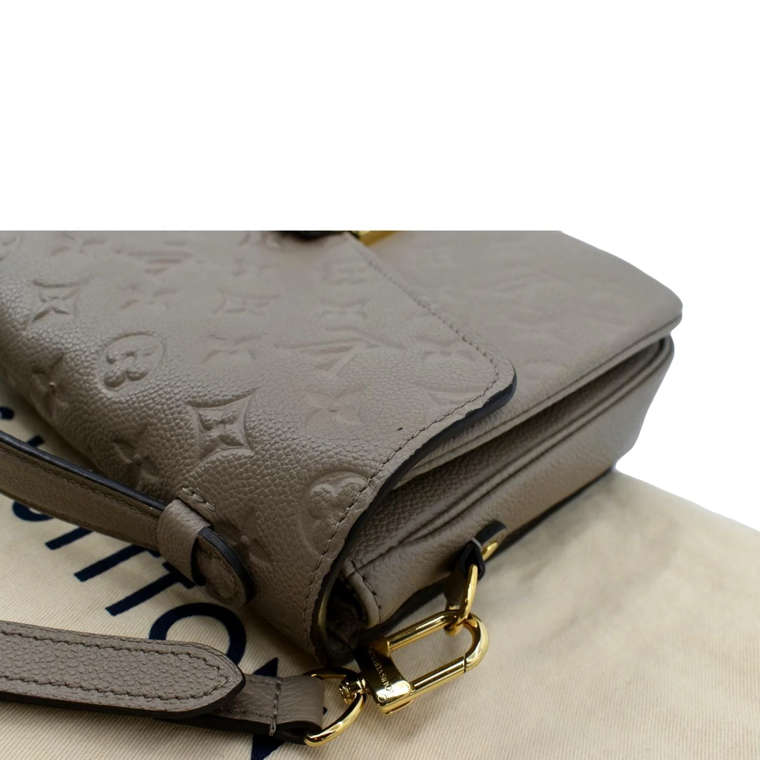 LOUIS VUITTON Metis Pochette Empreinte Leather Crossbody Bag Tourterelle - Image 5