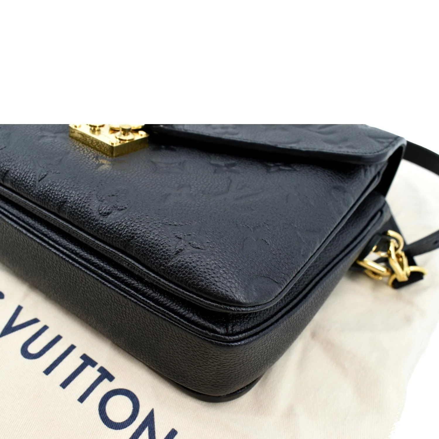 LOUIS VUITTON Metis Pochette Empreinte Leather Crossbody Bag Black - Image 7