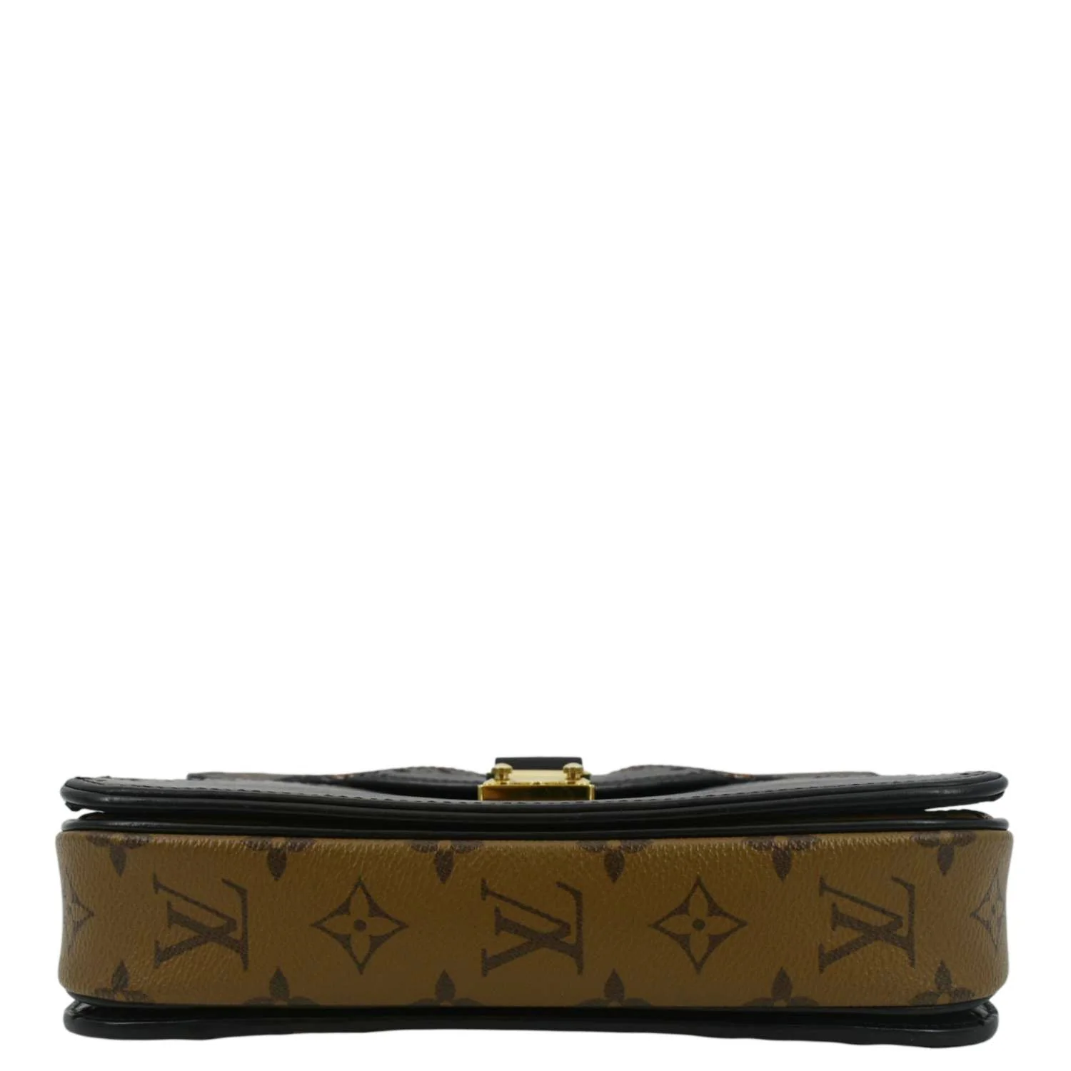 LOUIS VUITTON Metis Pochette Brogue Reverse Monogram Shoulder Bag Black - Image 9
