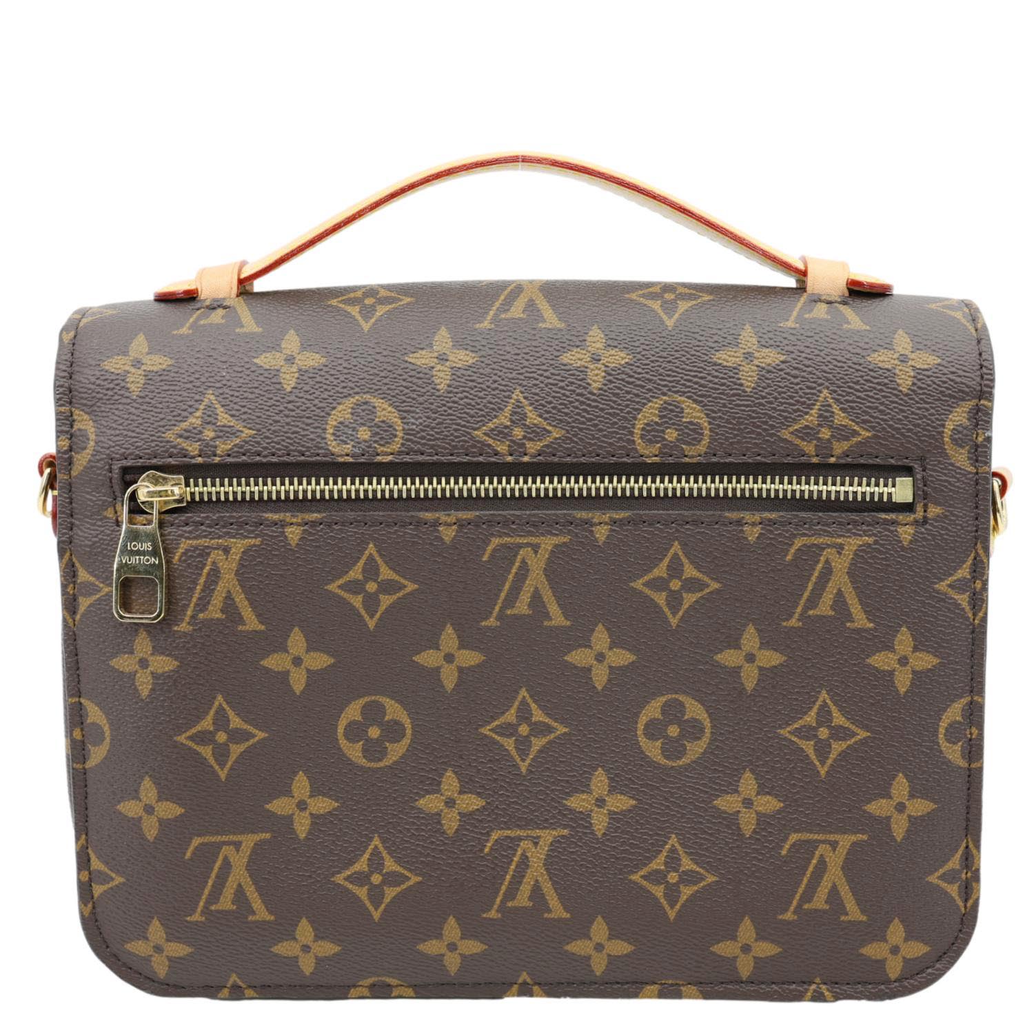 LOUIS VUITTON Metis Pochette Monogram Canvas Crossbody Bag Brown - Image 4