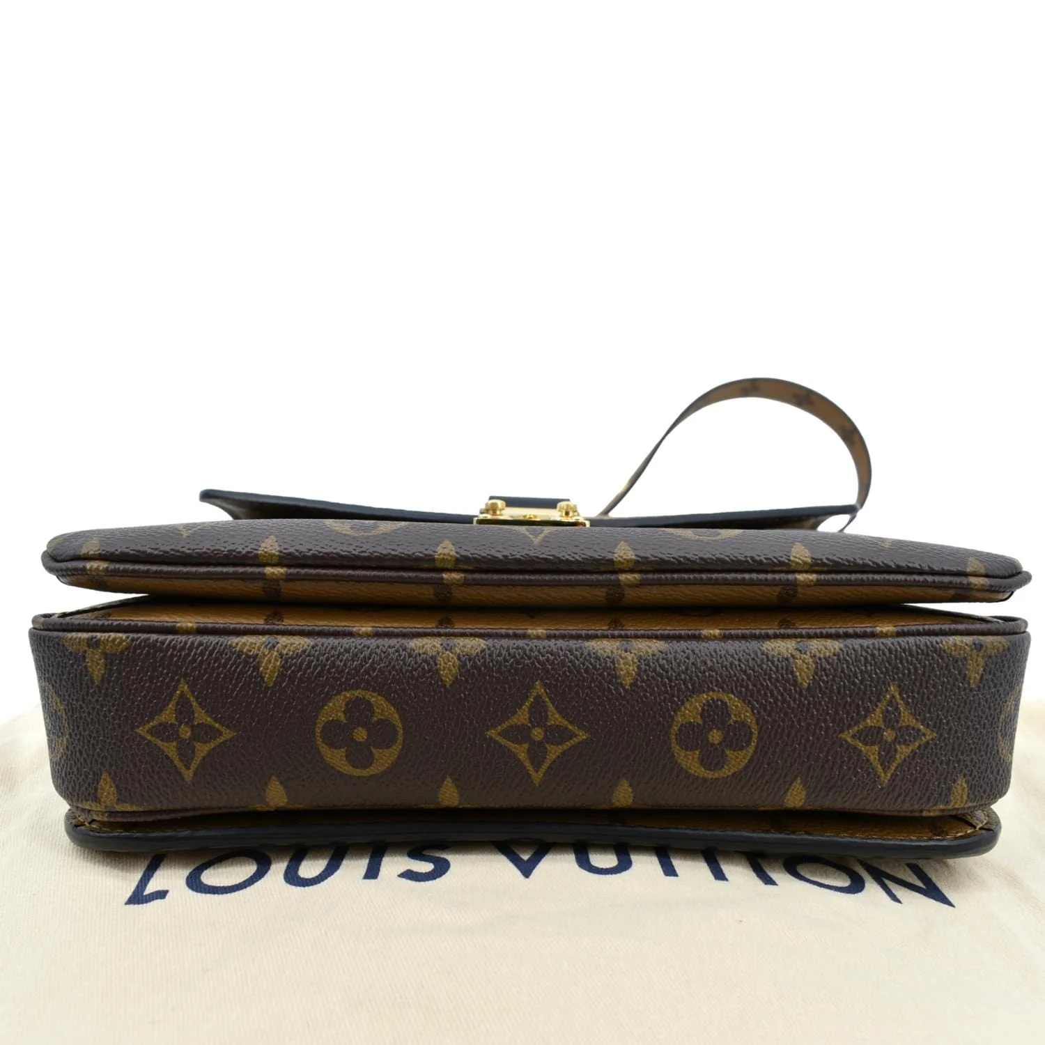 LOUIS VUITTON Metis Pochette Reverse Monogram Canvas Crossbody Bag Brown - Image 9