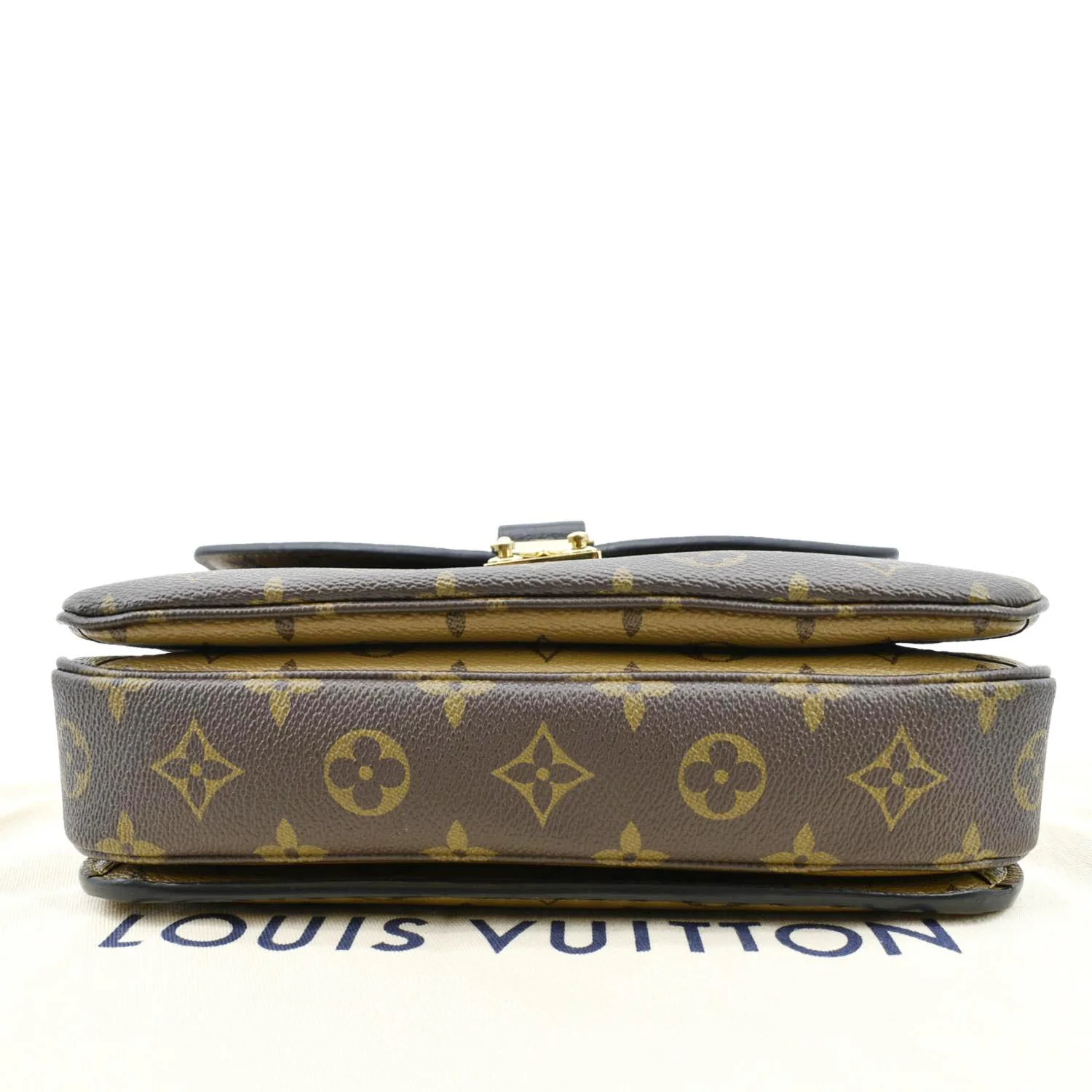 LOUIS VUITTON Metis Pochette Reverse Monogram Canvas Crossbody Bag Brown - Image 9