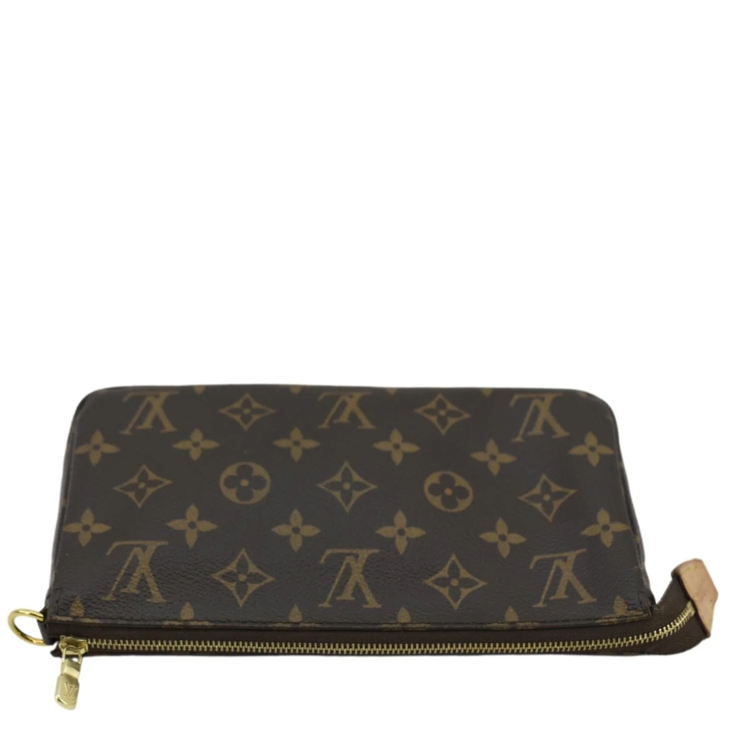 LOUIS VUITTON Pochette Monogram Canvas Pouch Brown - Image 5