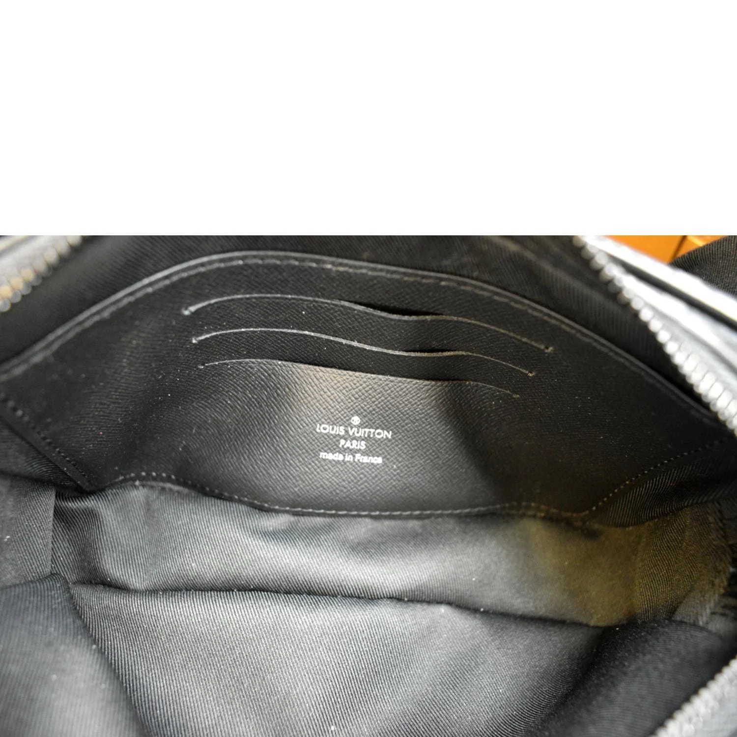 LOUIS VUITTON Volga Monogram Eclipse Pochette Clutch Bag Black - Image 10