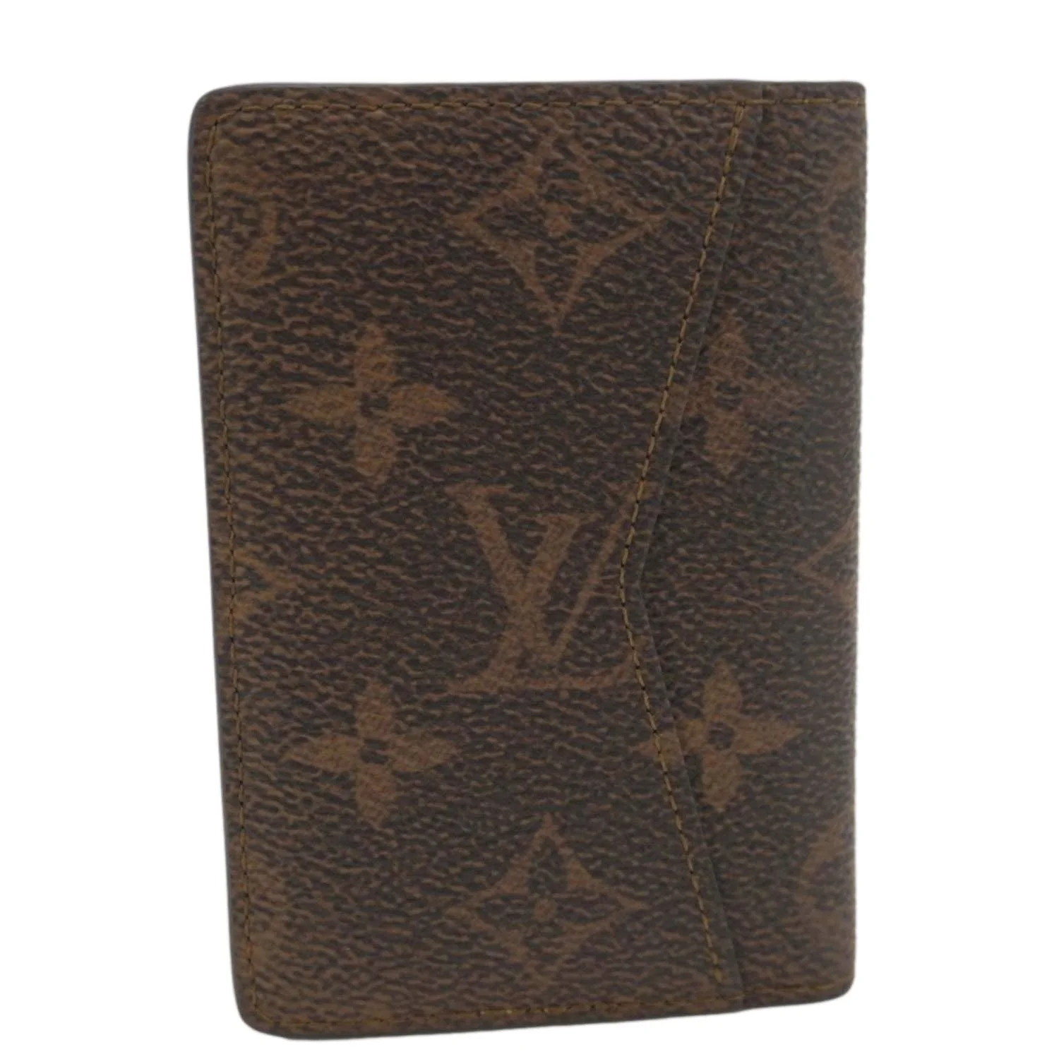 LOUIS VUITTON Pocket Organizer Monogram Canvas Wallet Brown - Image 3