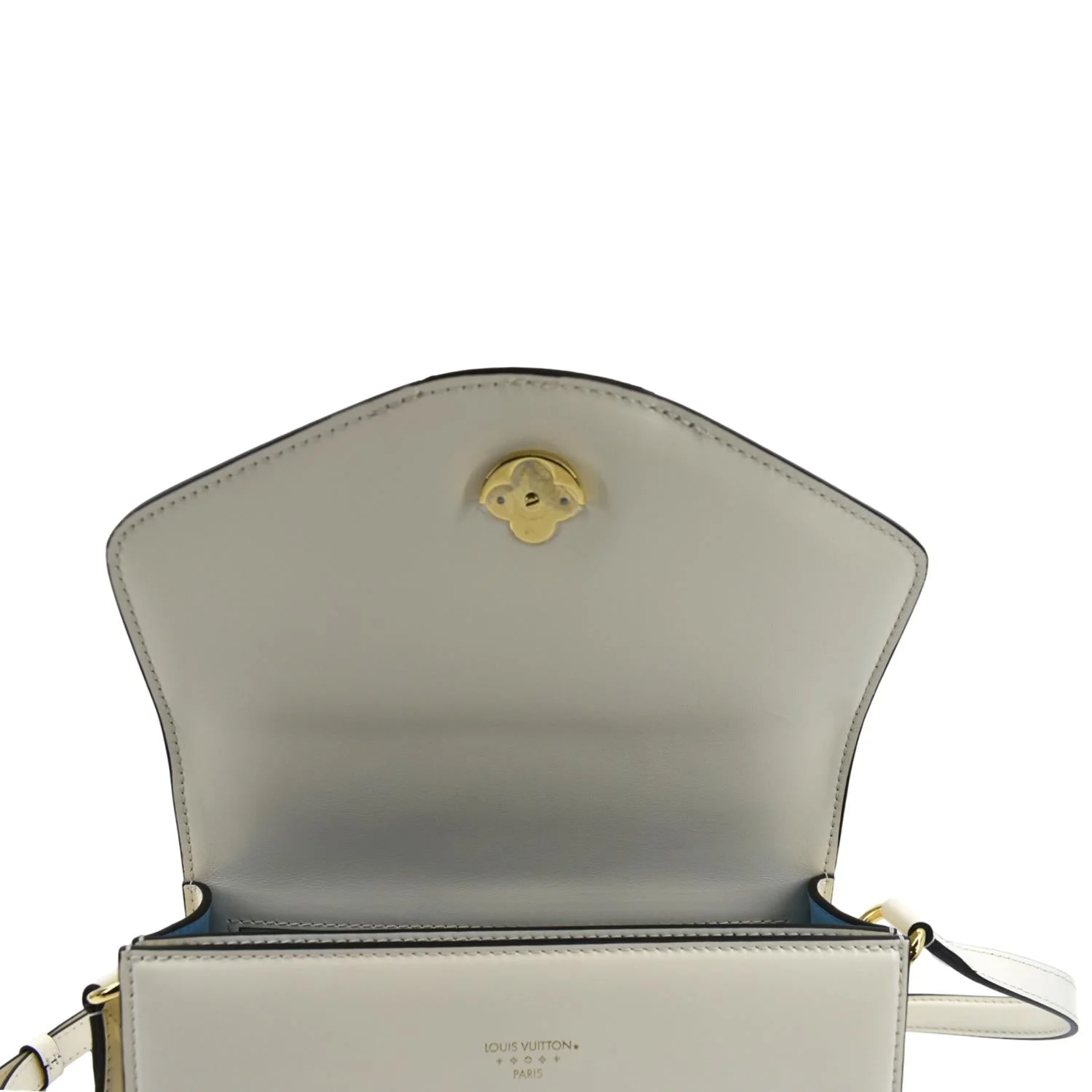LOUIS VUITTON Pont 9 Calfskin Leather Shoulder Bag Creme - Image 11