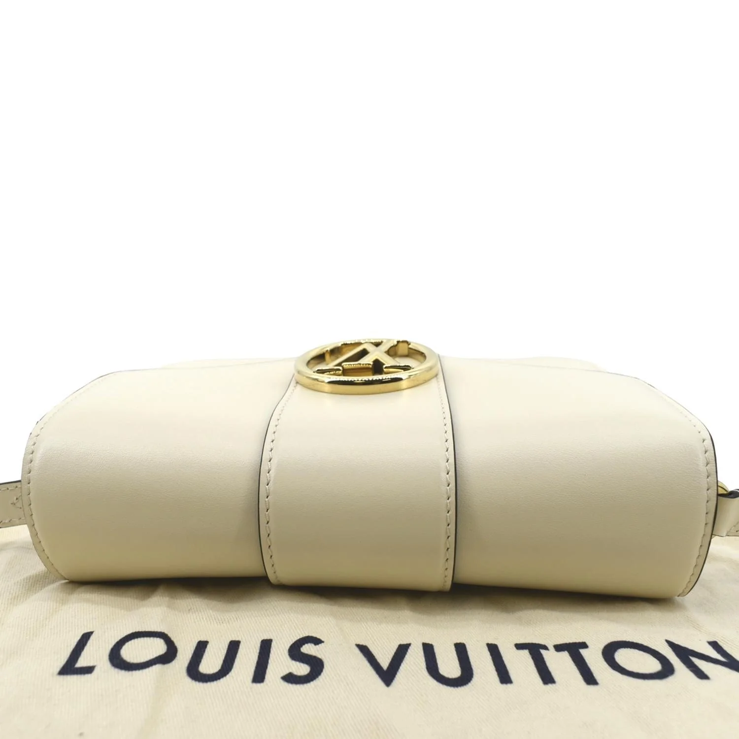LOUIS VUITTON Pont 9 Calfskin Leather Shoulder Bag Creme - Image 4
