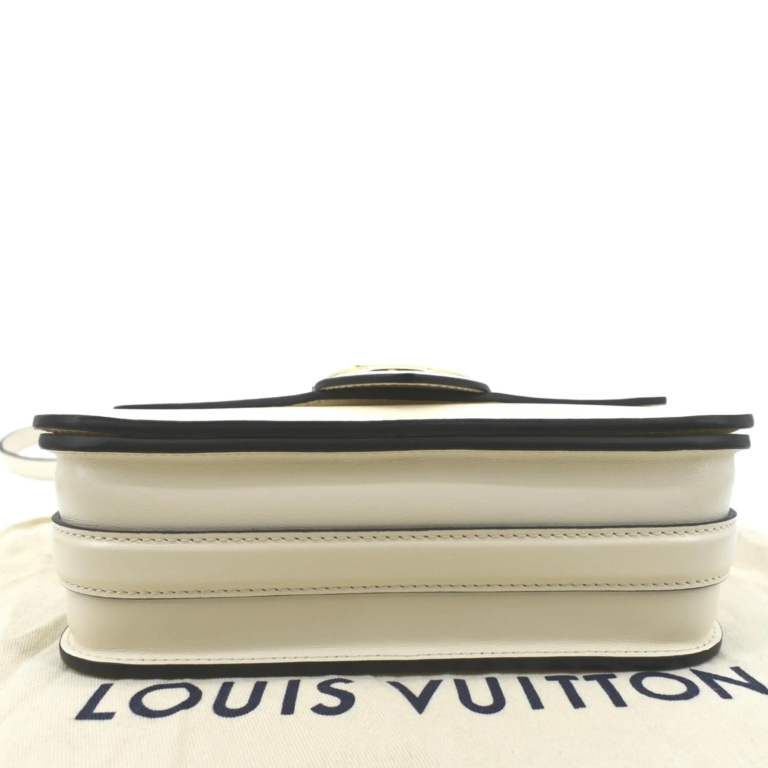 LOUIS VUITTON Pont 9 Calfskin Leather Shoulder Bag Creme - Image 9