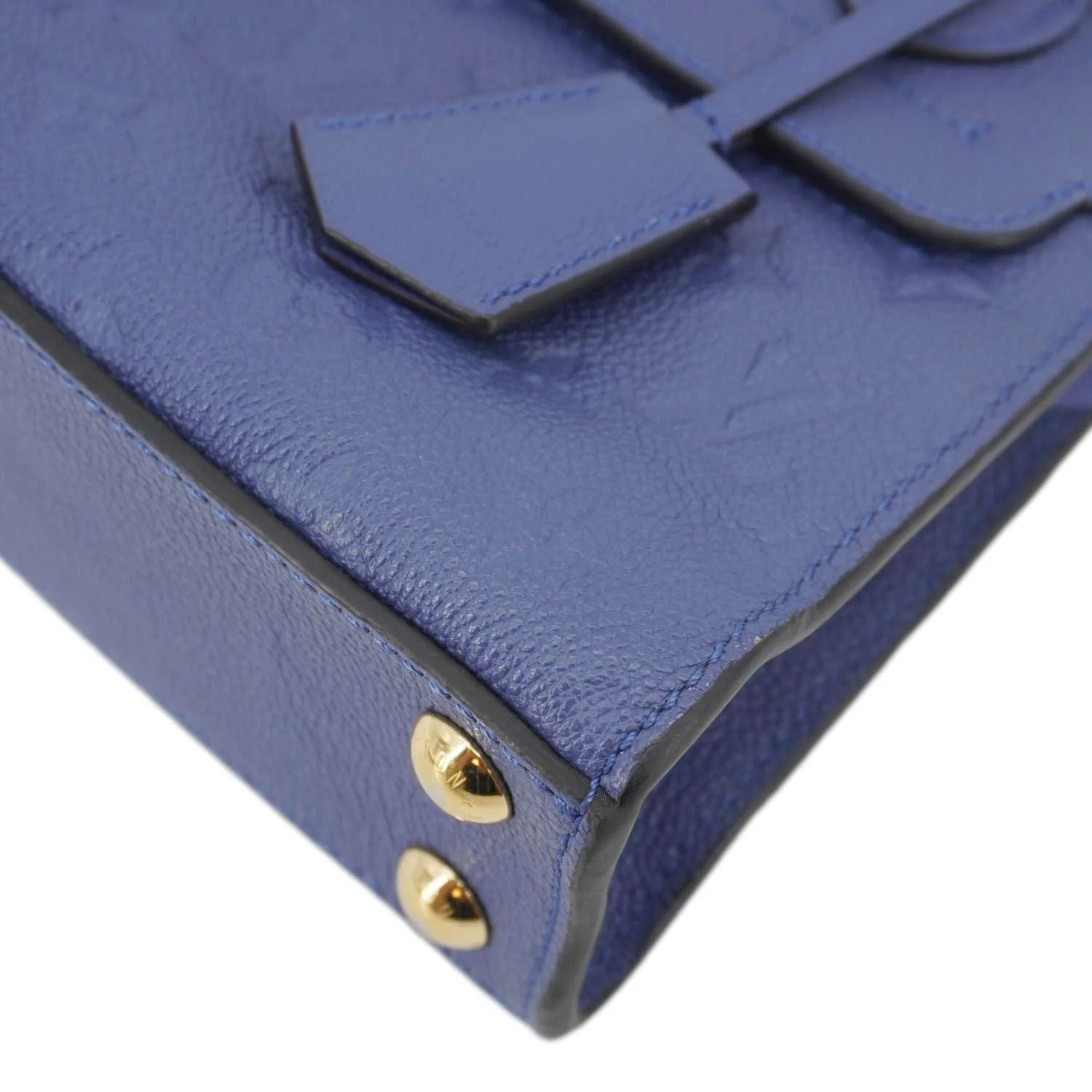 LOUIS VUITTON Pont Neuf Monogram Empreinte Leather Shoulder Bag Blue - Image 10