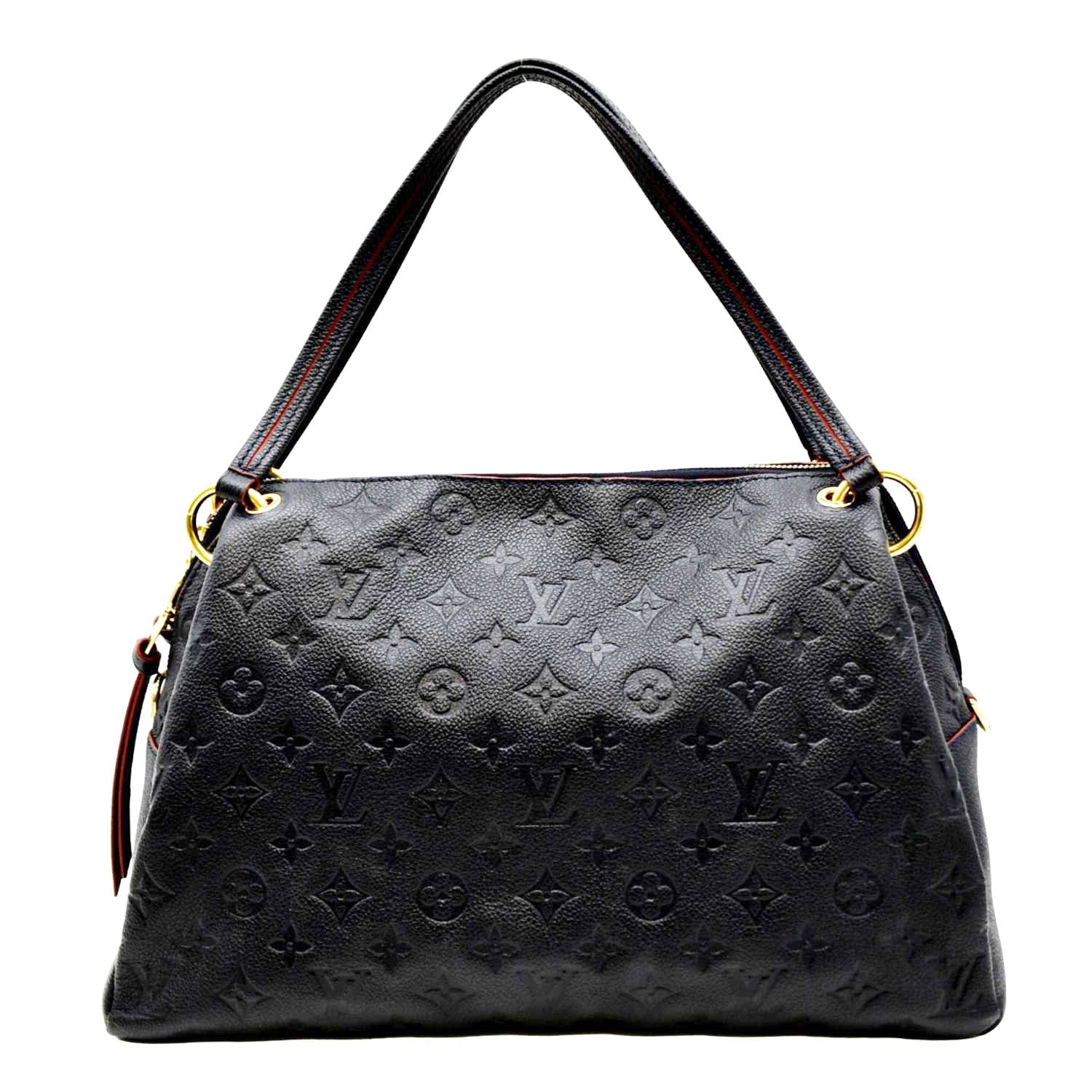 LOUIS VUITTON Ponthieu PM Empreinte Leather Shoulder Bag Navy Blue - Image 4
