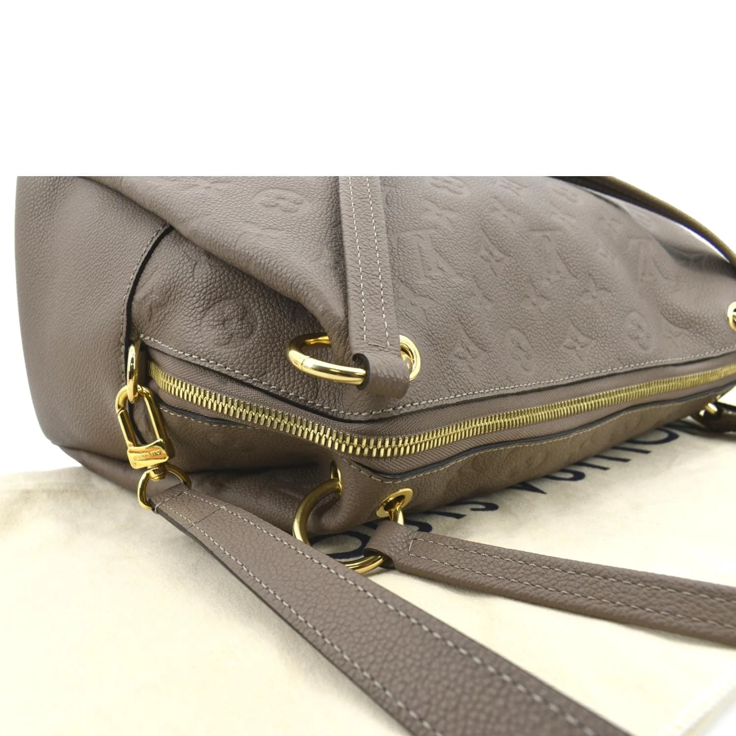 LOUIS VUITTON Ponthieu PM Empreinte Leather Shoulder Bag Tourterelle - Image 8