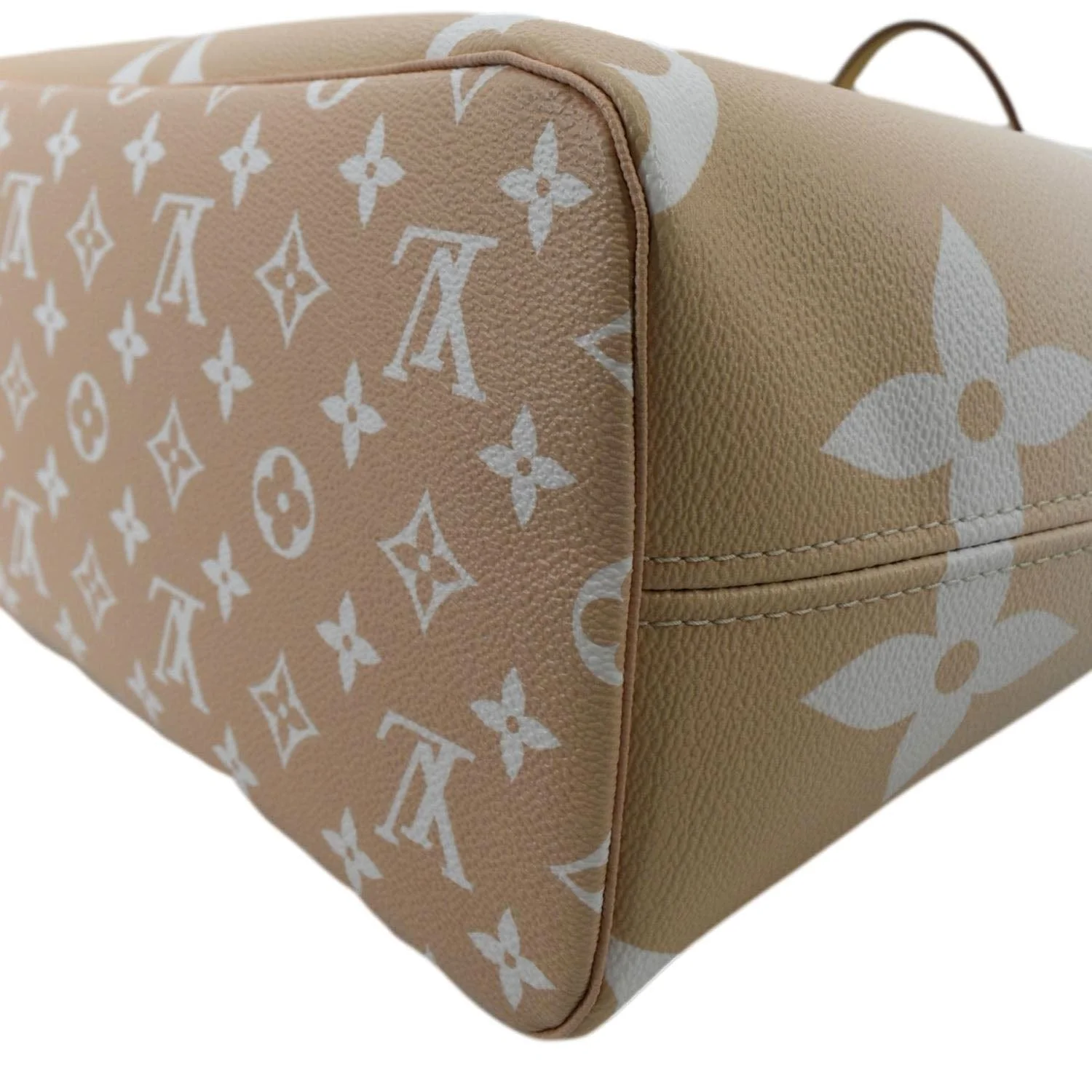 LOUIS VUITTON Neverfull MM By The Pool Monogram Giant Tote Bag Brume - Image 9