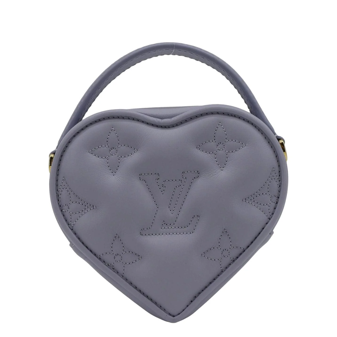 LOUIS VUITTON Pop My Heart Monogram Leather Shoulder Bag Purple - Image 4