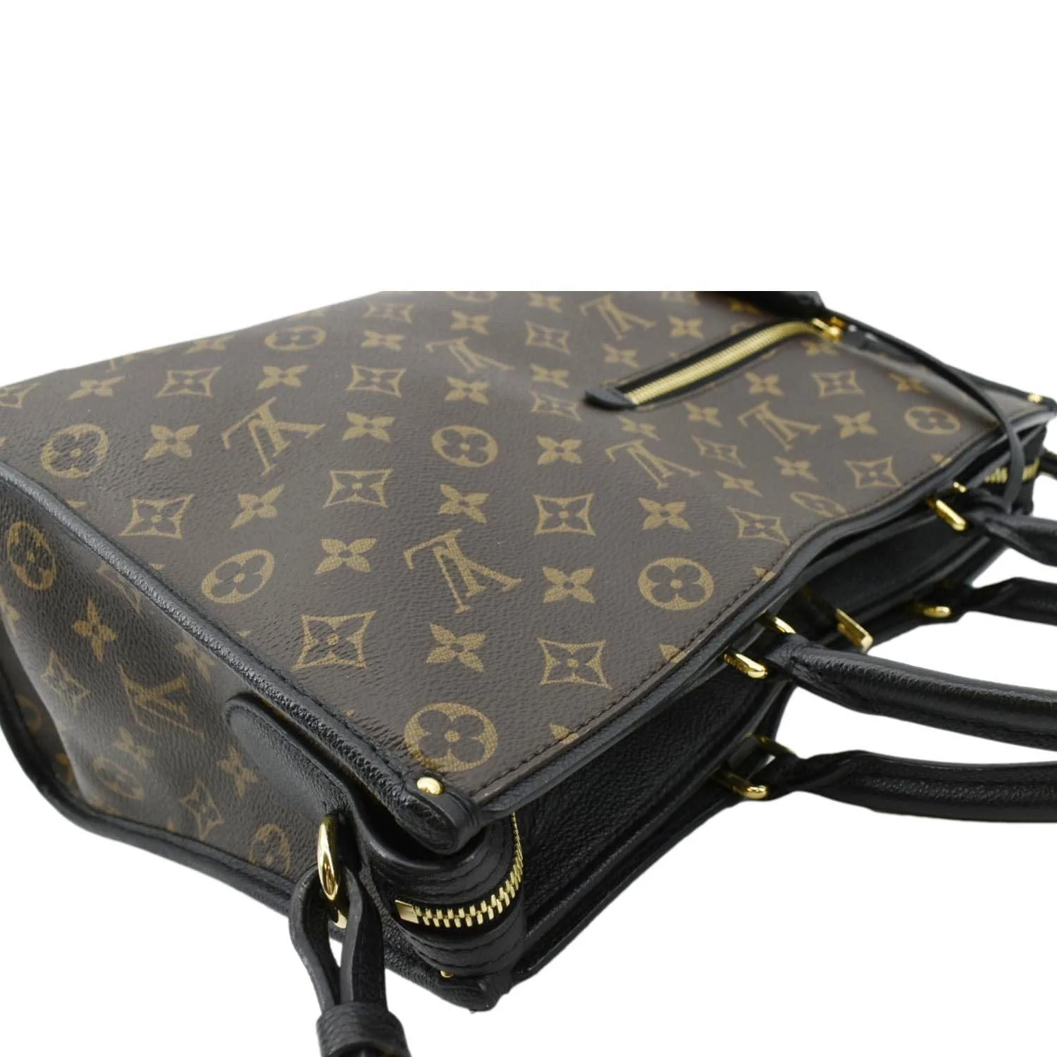 LOUIS VUITTON Popincourt NM Monogram Canvas Tote Bag Brown - Image 6
