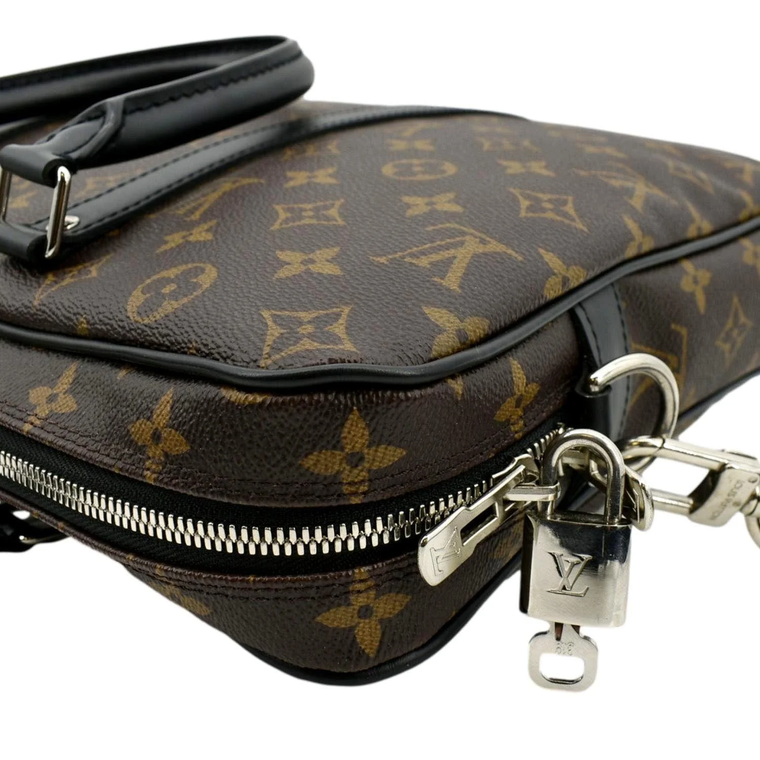 LOUIS VUITTON Porte Documents Voyage Monogram Canvas Briefcase Bag Brown - Image 5