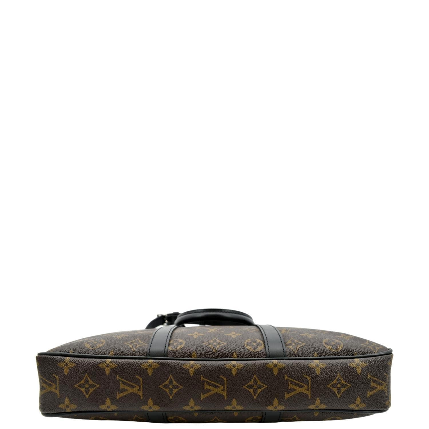 LOUIS VUITTON Porte Documents Voyage Monogram Canvas Briefcase Bag Brown - Image 9