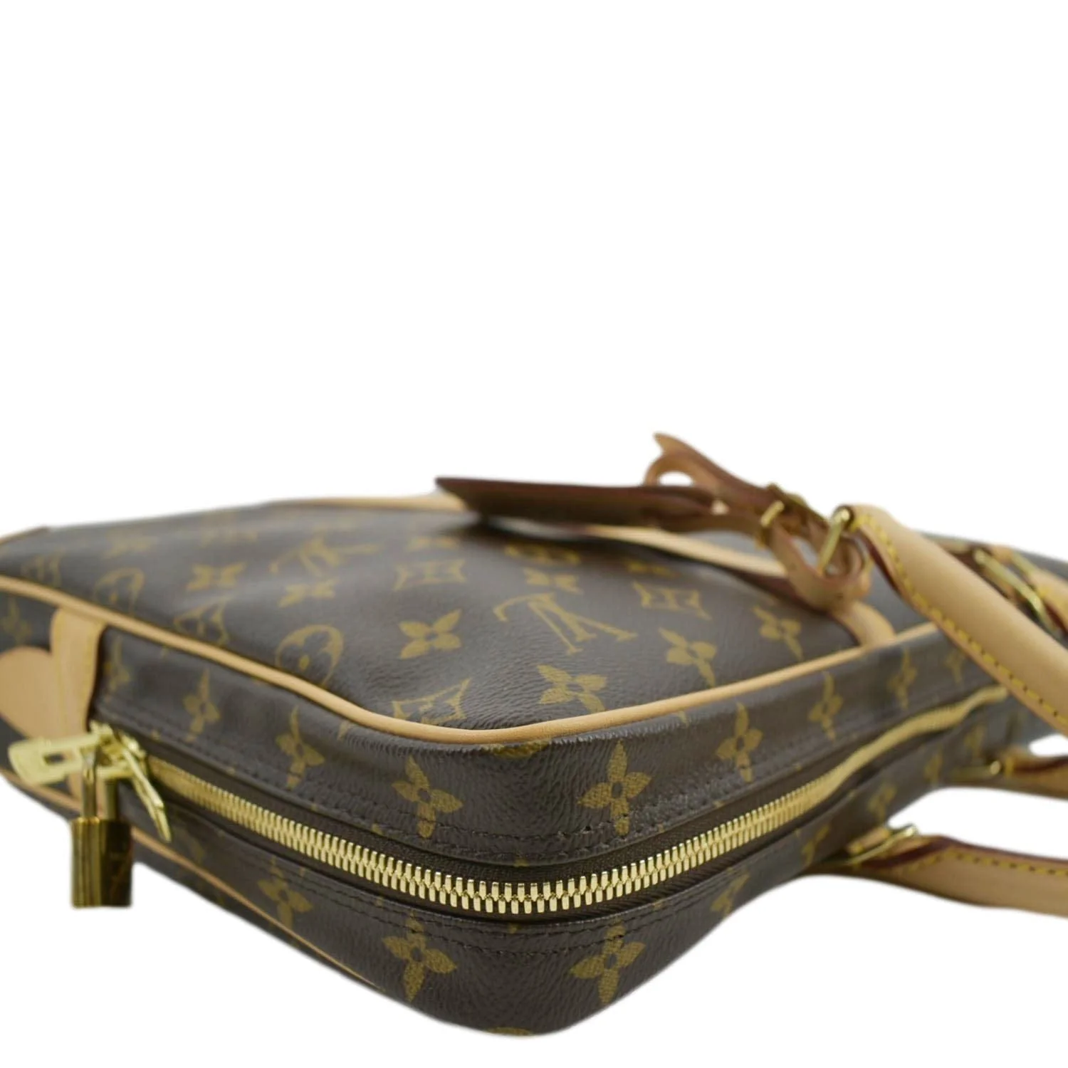 LOUIS VUITTON Porte Documents Voyage Monogram Canvas Briefcase Bag Brown - Image 6