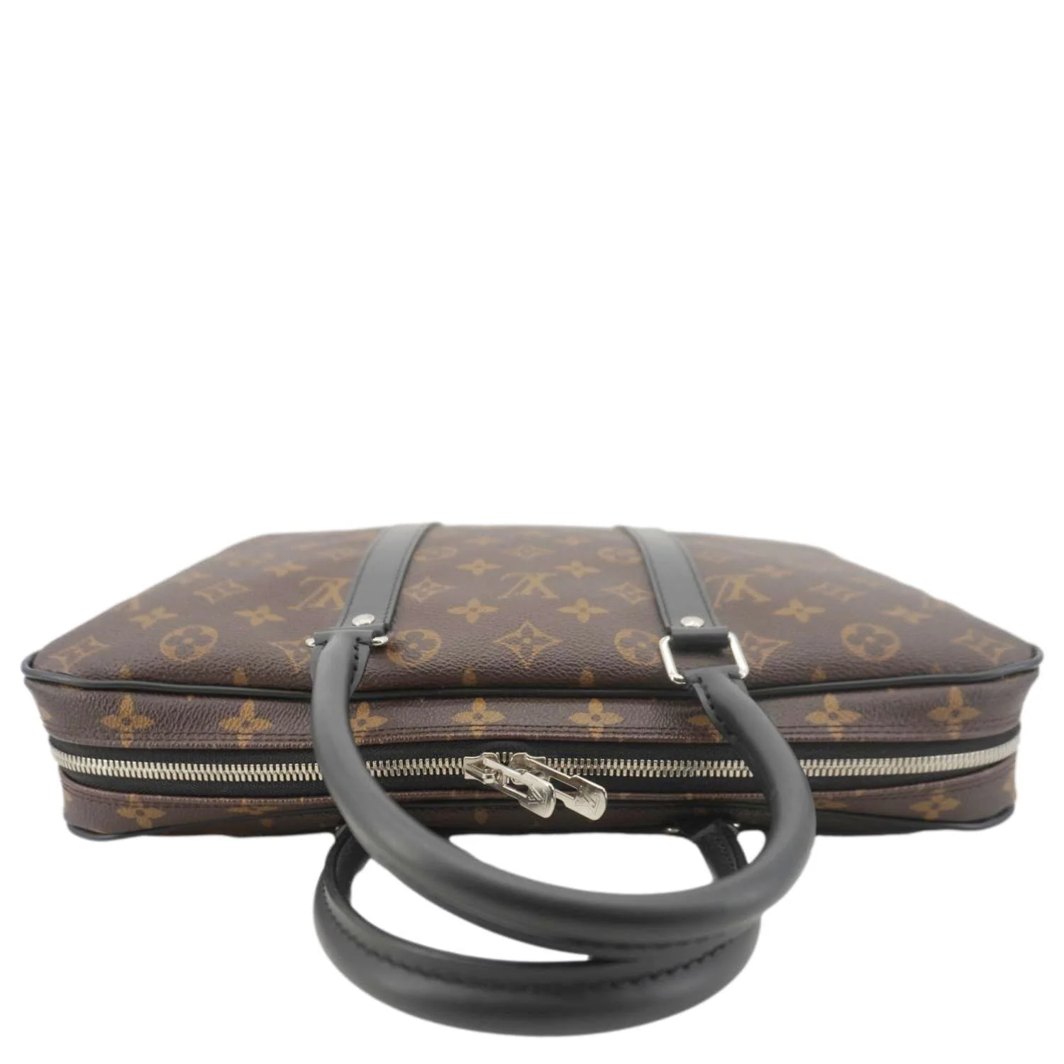 LOUIS VUITTON Porte Documents Voyage PM Monogram Canvas Briefcase Bag Brown - Image 5