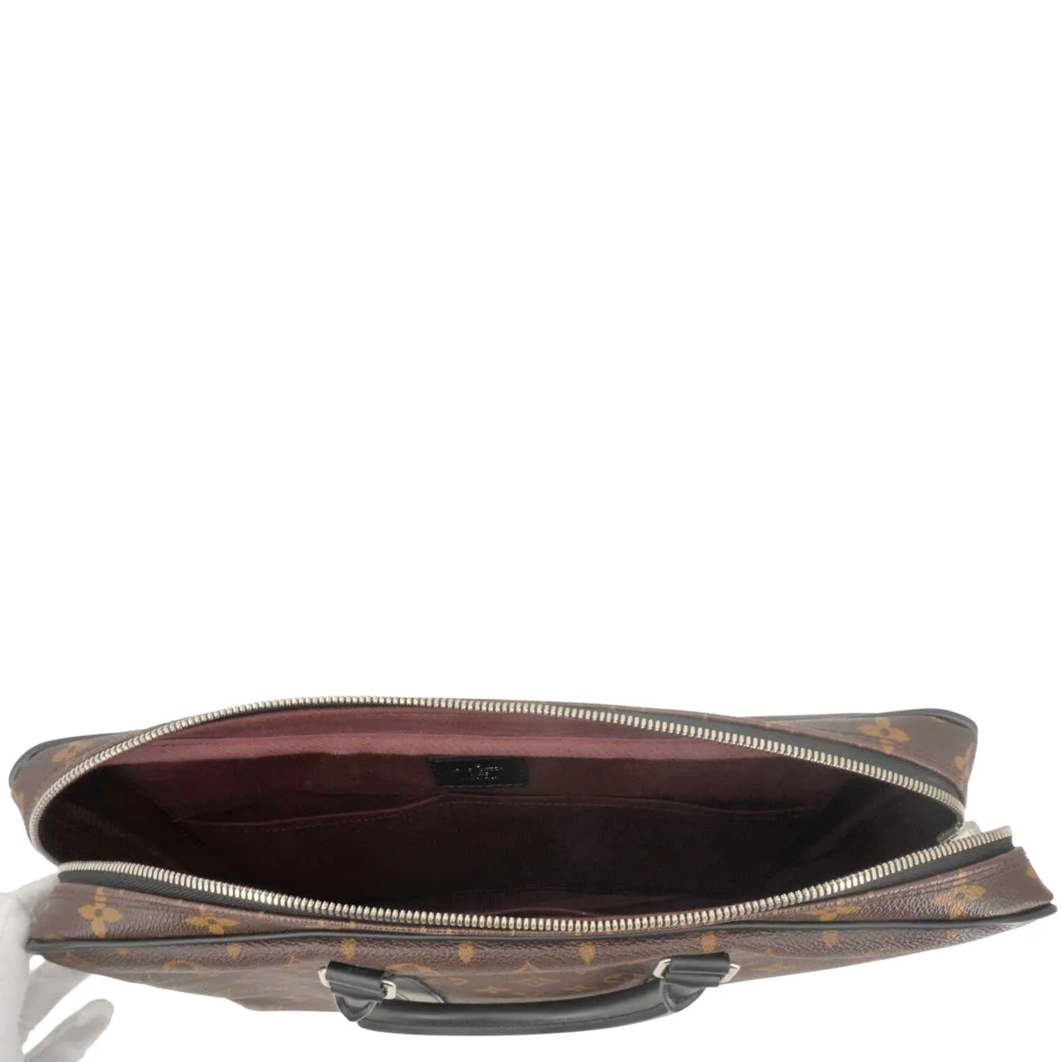 LOUIS VUITTON Porte Documents Voyage PM Monogram Canvas Briefcase Bag Brown - Image 9