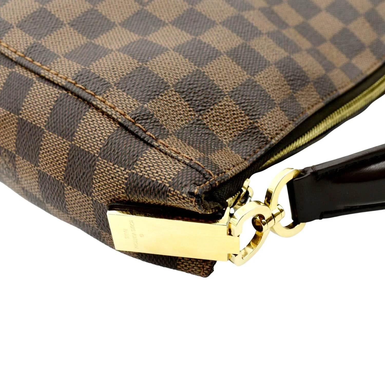 LOUIS VUITTON Portobello PM Damier Ebene Shoulder Bag Brown - Image 5