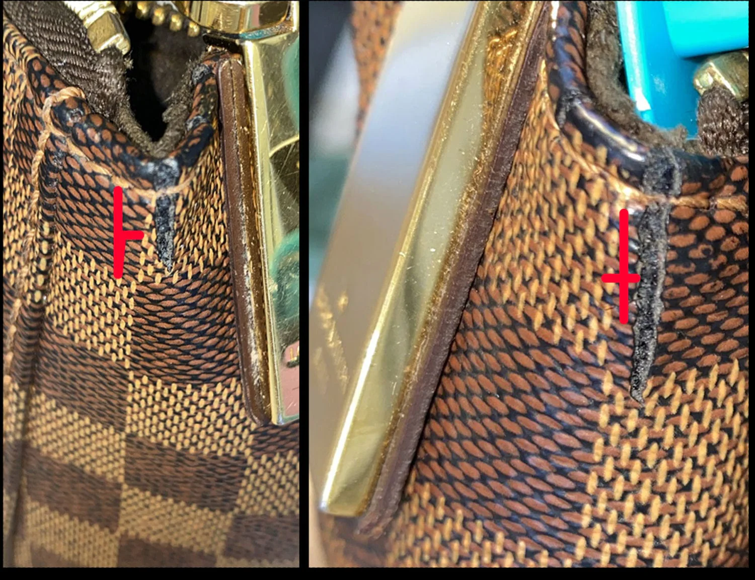 LOUIS VUITTON Portobello PM Damier Ebene Shoulder Bag Brown - Image 15