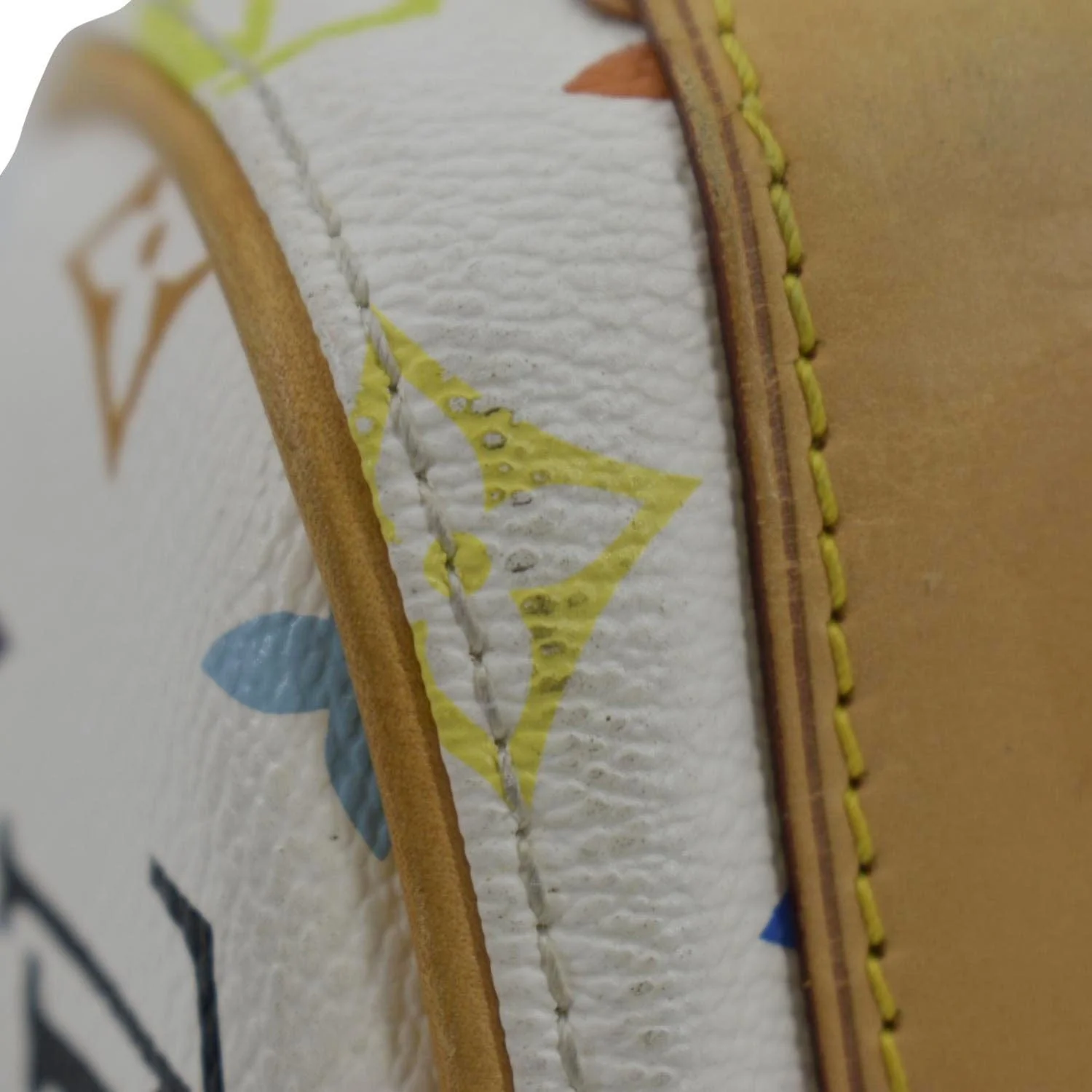 LOUIS VUITTON Priscilla Monogram Multicolore Canvas Satchel Bag White - Image 9