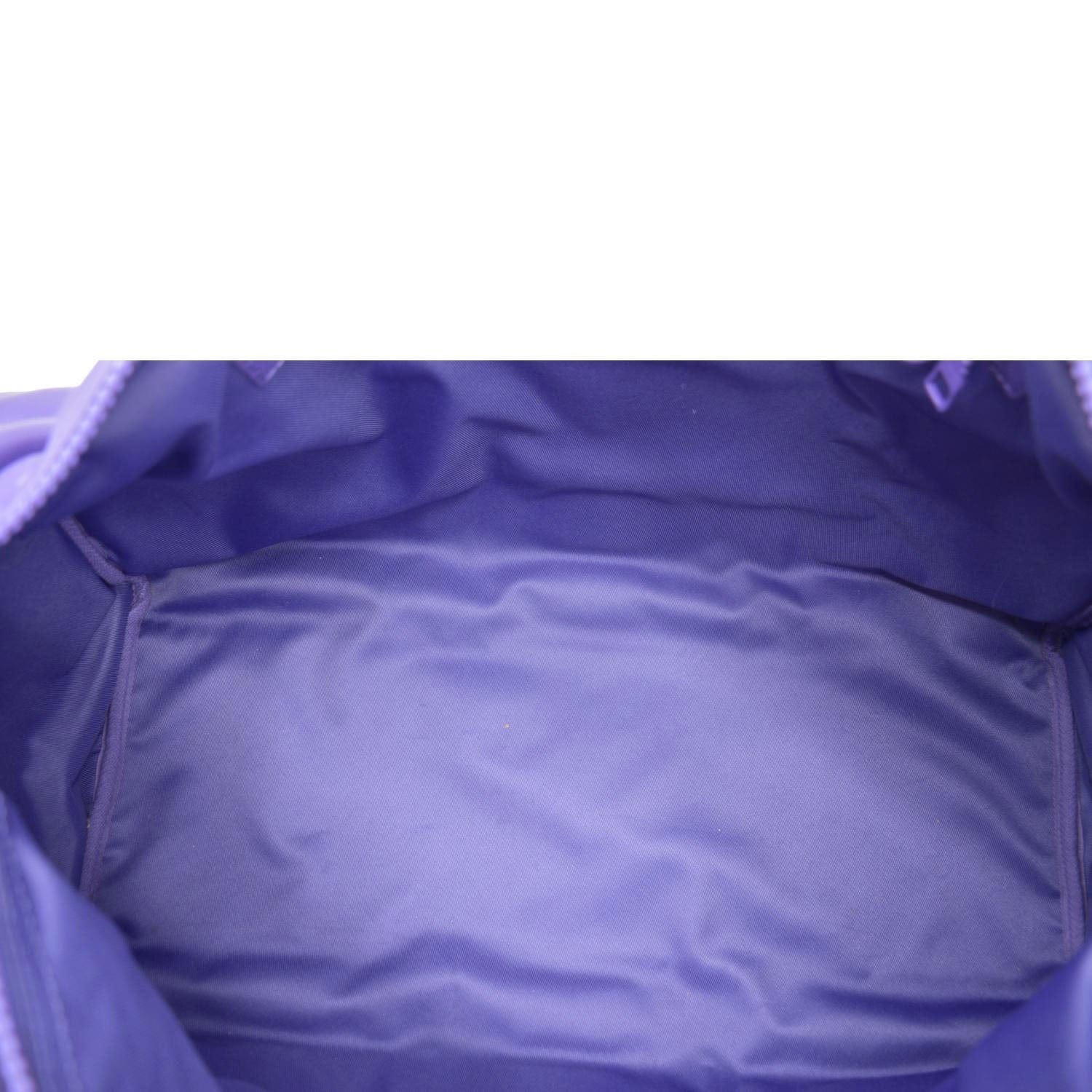 LOUIS VUITTON Keepall 45 Bandouliere Puffy Damier Leather Travel Bag Violet - Image 10