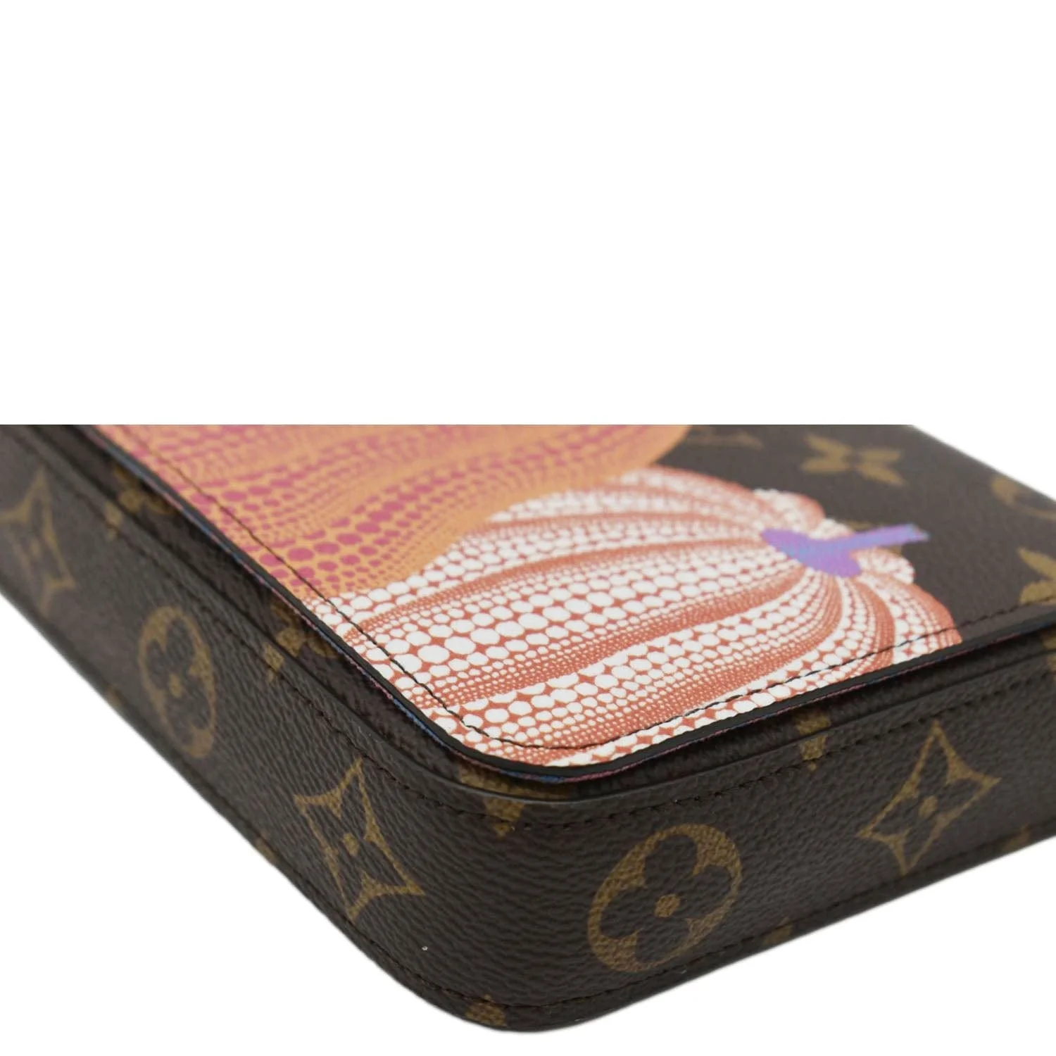 LOUIS VUITTON LV x YK Monogram Pumpkin Pochette Felicie Shoulder Bag Multicolor - Image 9