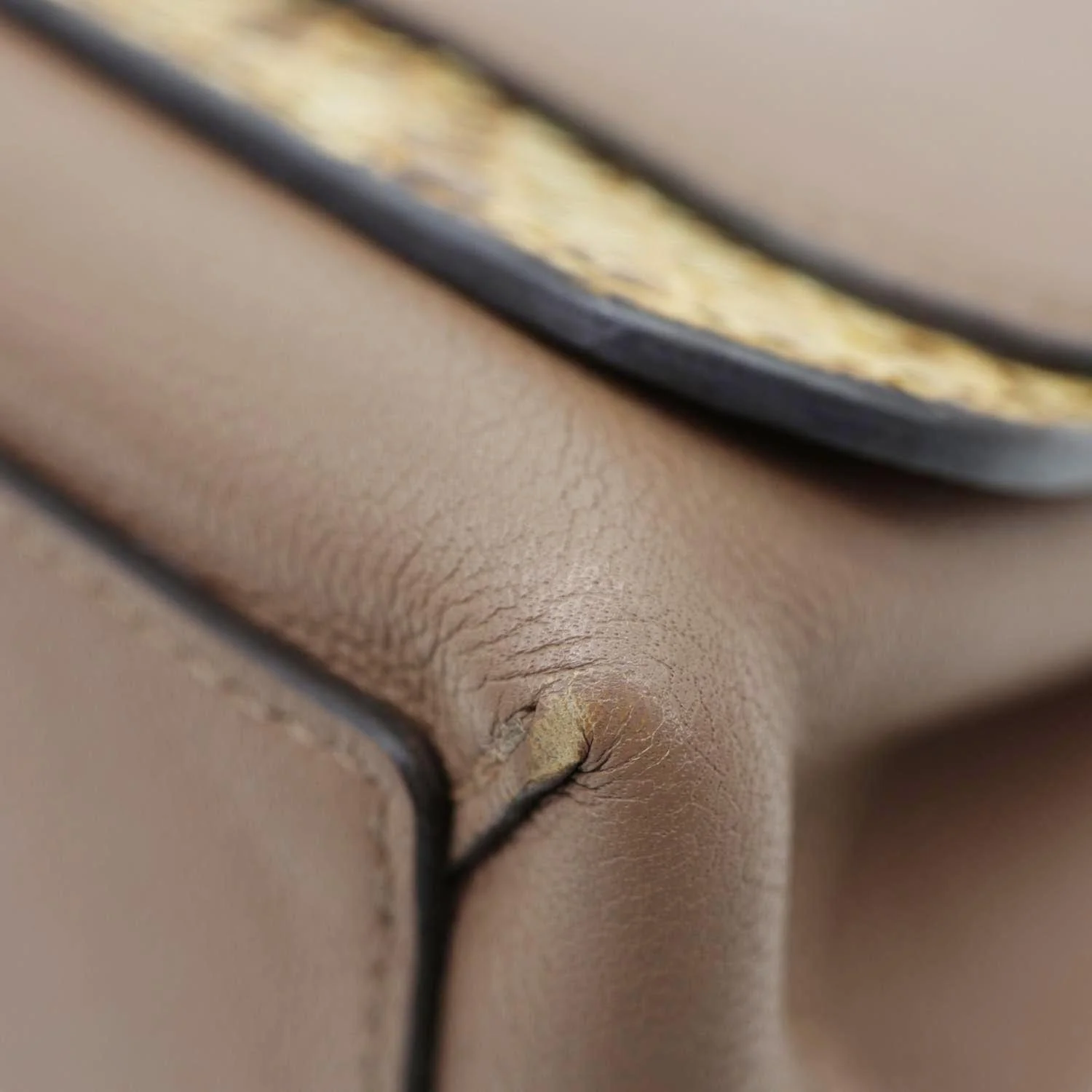 LOUIS VUITTON Very Chain Python Calfskin Leather Shoulder Bag Taupe - Image 8