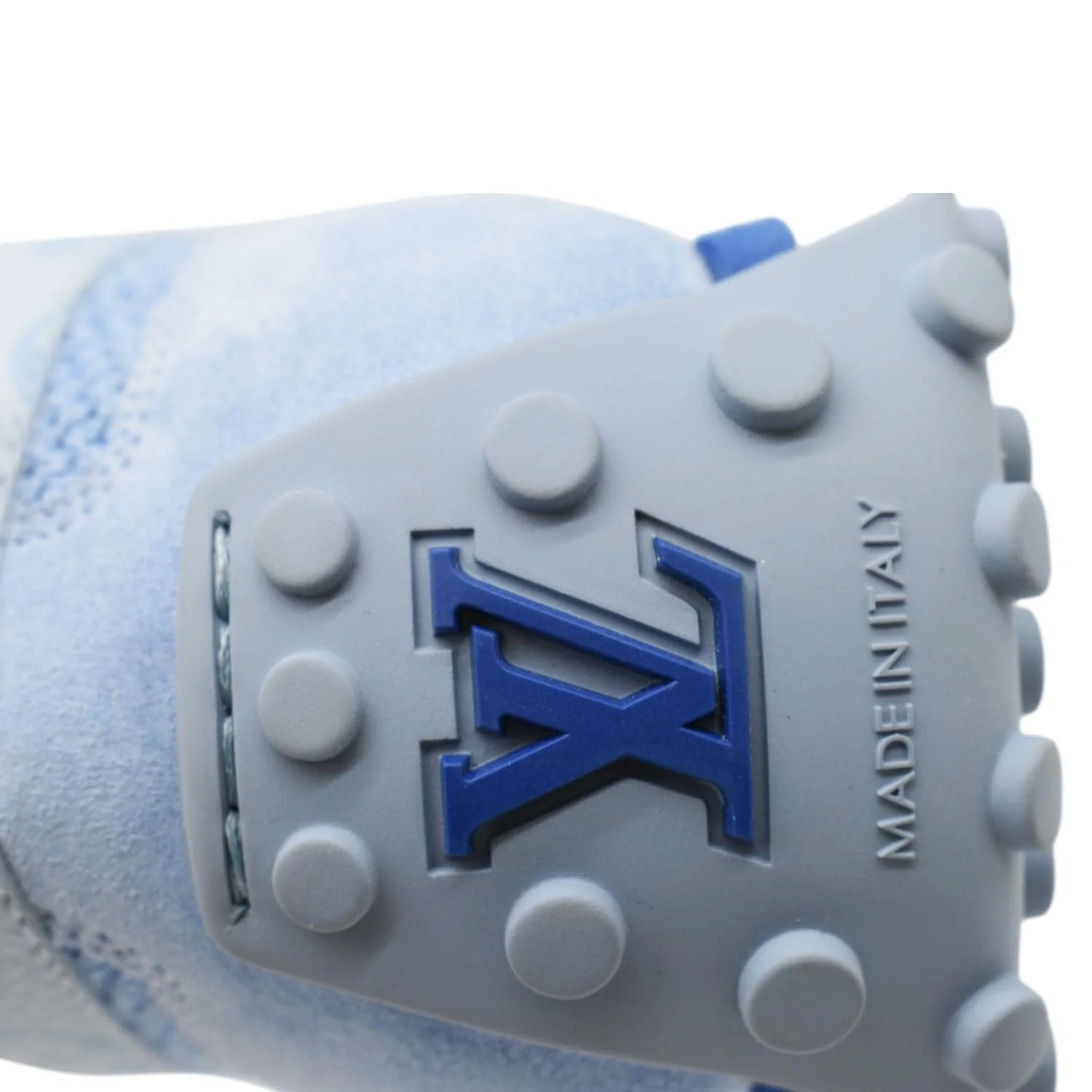 LOUIS VUITTON LV Racer Moccasin Perforated Leather Loafers Light Blue US 10.5 - Image 14