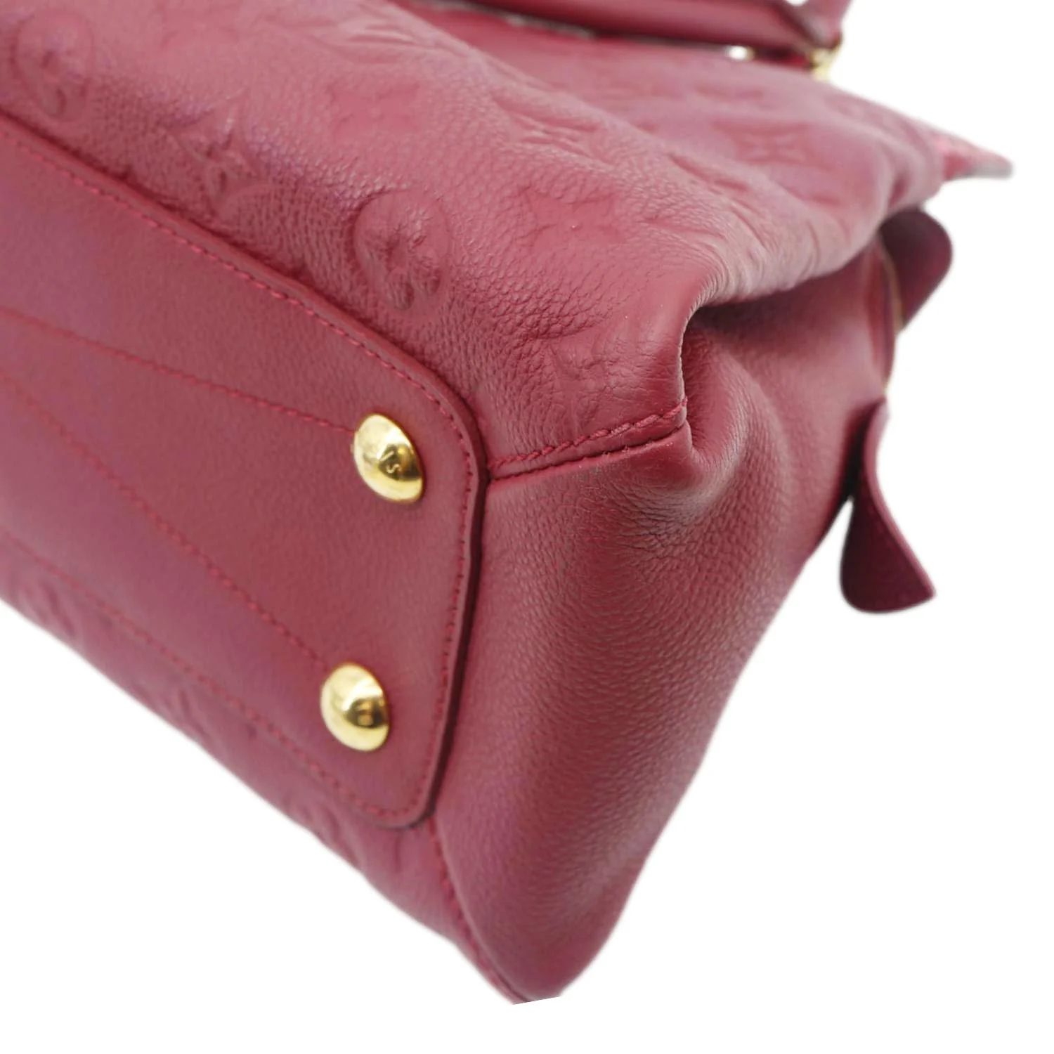 LOUIS VUITTON Vosges MM Empreinte Leather Shoulder Bag Raisin - Image 7