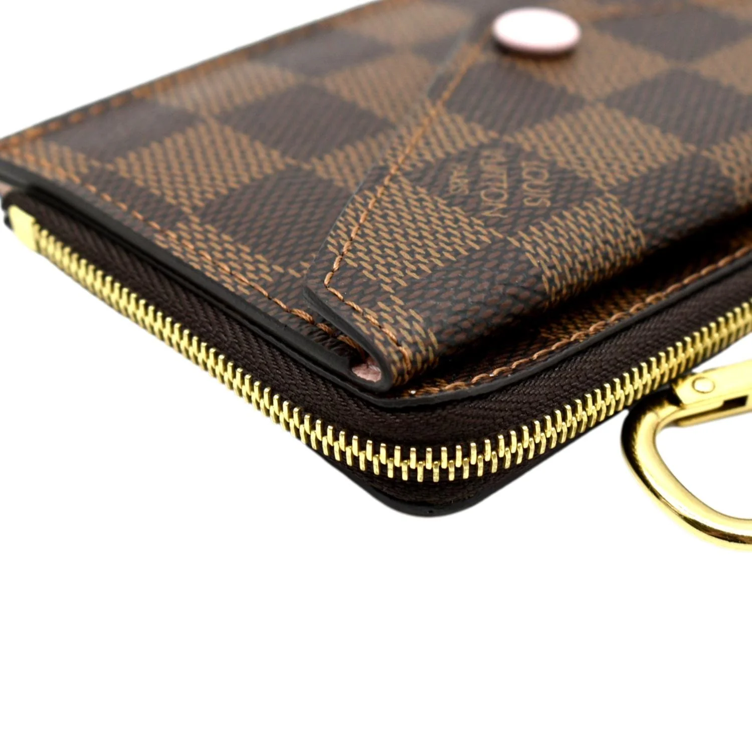 LOUIS VUITTON Recto Verso Damier Ebene Card Holder Rose Ballerine - Image 4