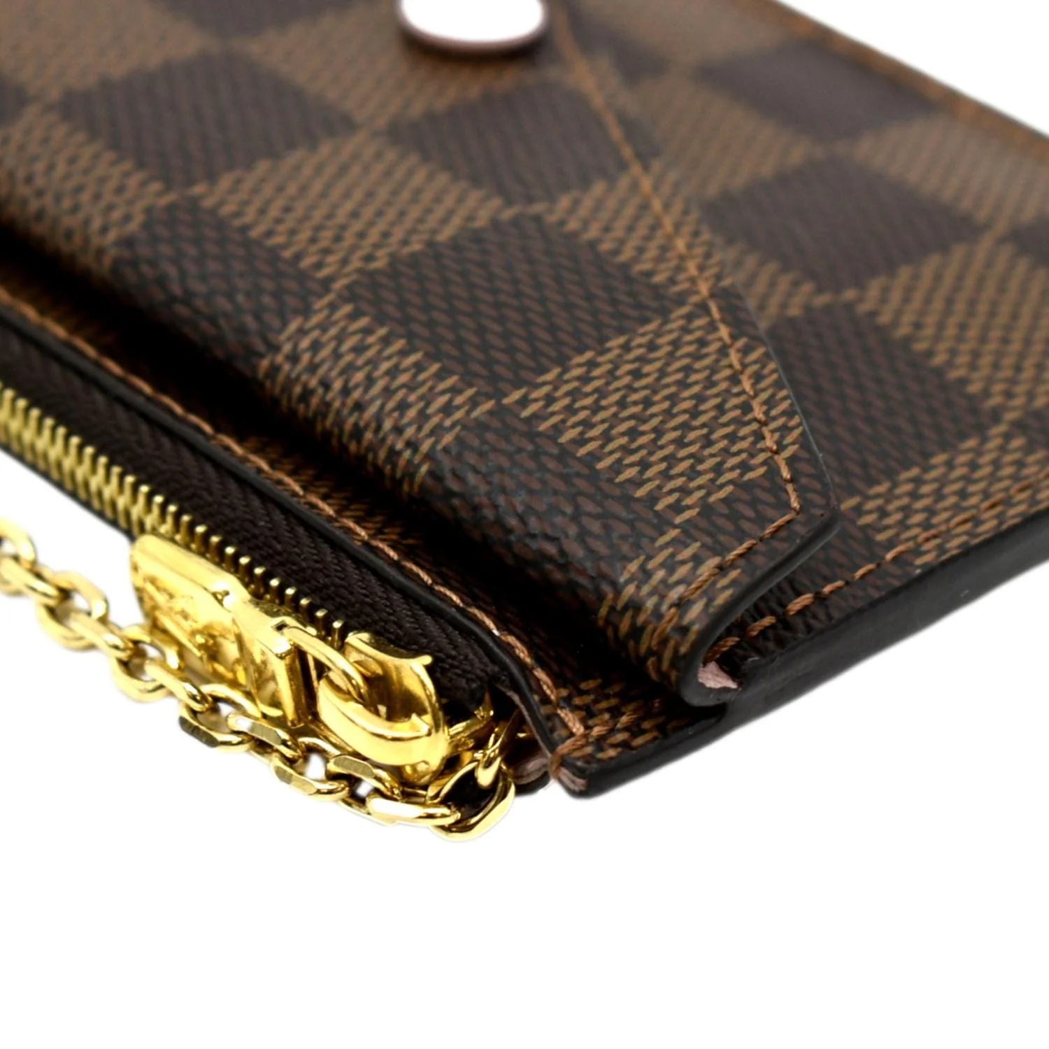 LOUIS VUITTON Recto Verso Damier Ebene Card Holder Rose Ballerine - Image 5