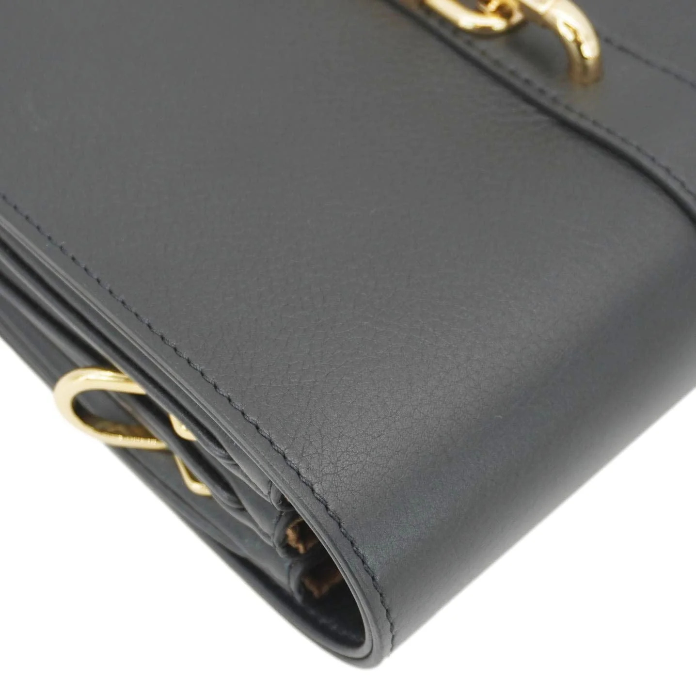 LOUIS VUITTON Rendez Vous Calfskin Leather Crossbody Bag Black - Image 8