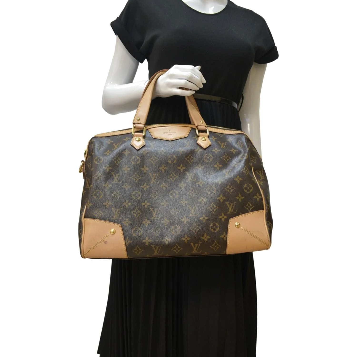 LOUIS VUITTON Retiro GM Monogram Canvas Shoulder Bag Brown - Image 2