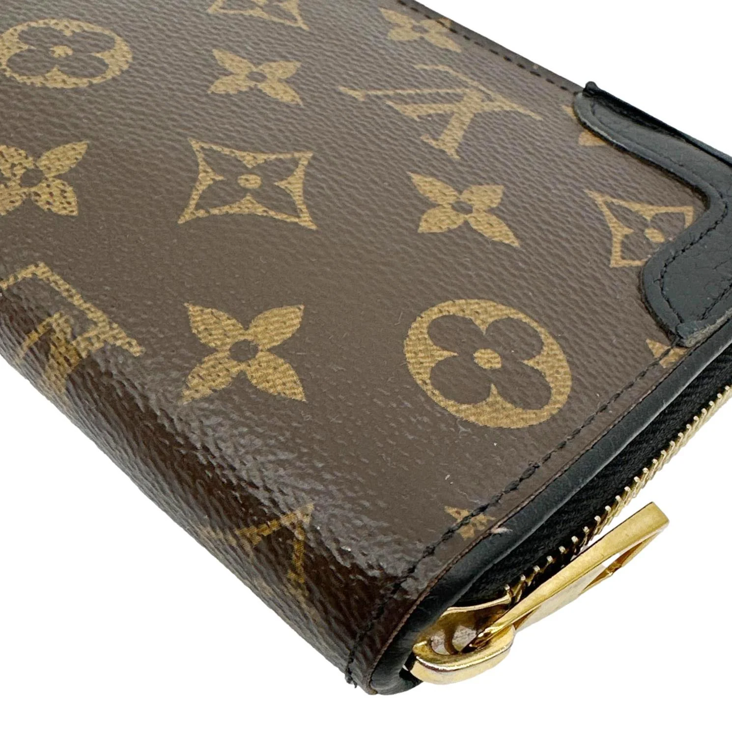 LOUIS VUITTON Retiro Monogram Canvas Zippy Wallet Black - Image 5