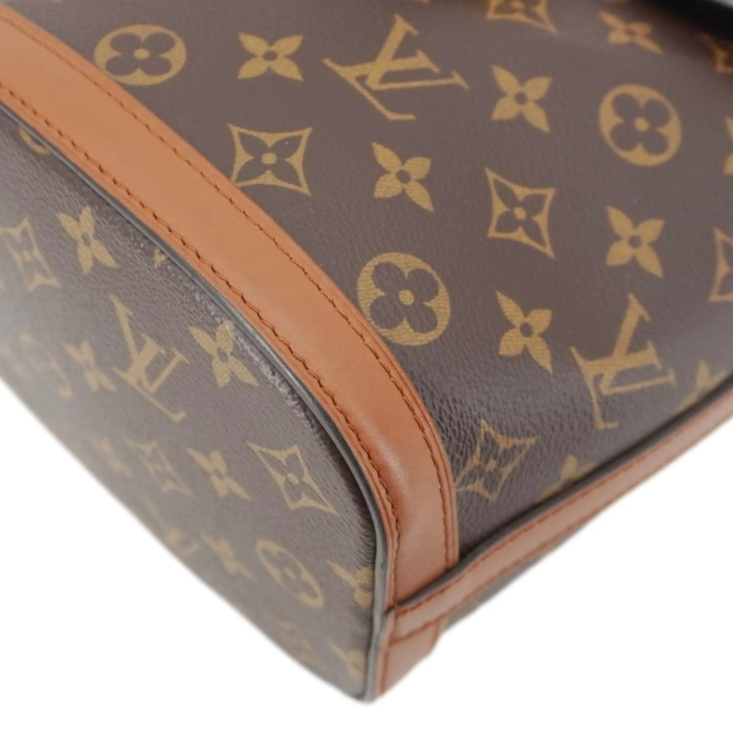 LOUIS VUITTON Dauphine PM Monogram Reverse Canvas Backpack Brown - Image 10