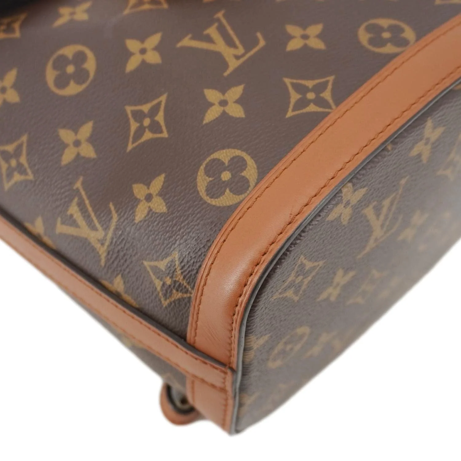 LOUIS VUITTON Dauphine PM Monogram Reverse Canvas Backpack Brown - Image 9