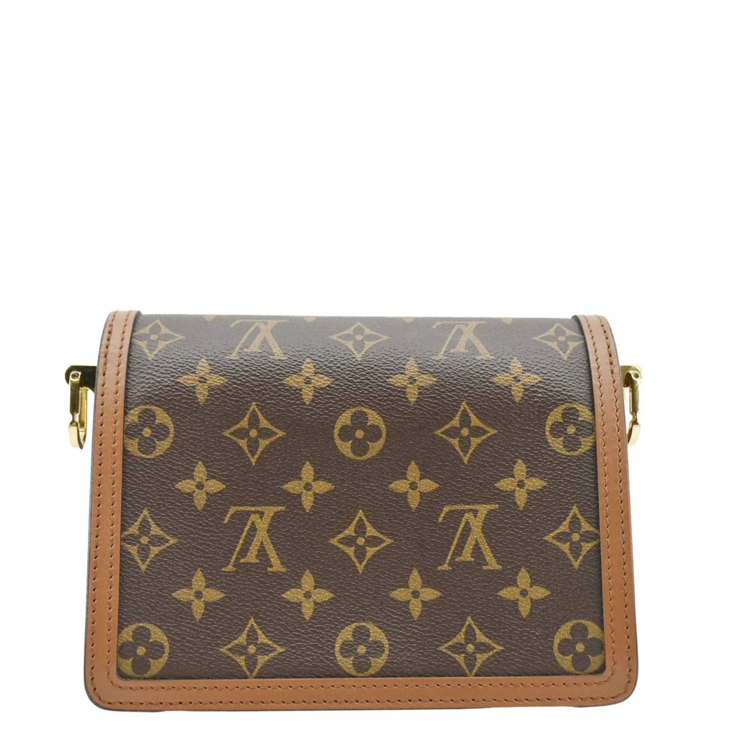 LOUIS VUITTON Dauphine Mini Monogram Reverse Canvas Shoulder Bag Brown - Image 10
