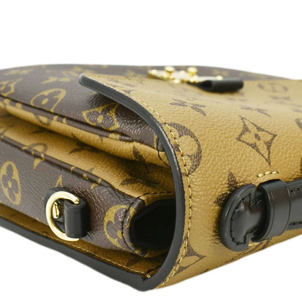 LOUIS VUITTON Metis Pochette Reverse Monogram Canvas Crossbody Bag Brown - Image 7